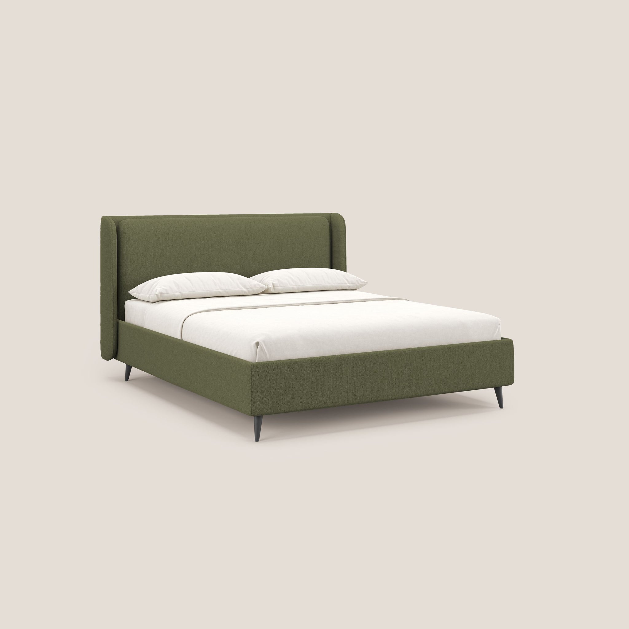 Nadine letto contenitore di design e comfort Italiano in tessuto impermeabile T19 - divani.store