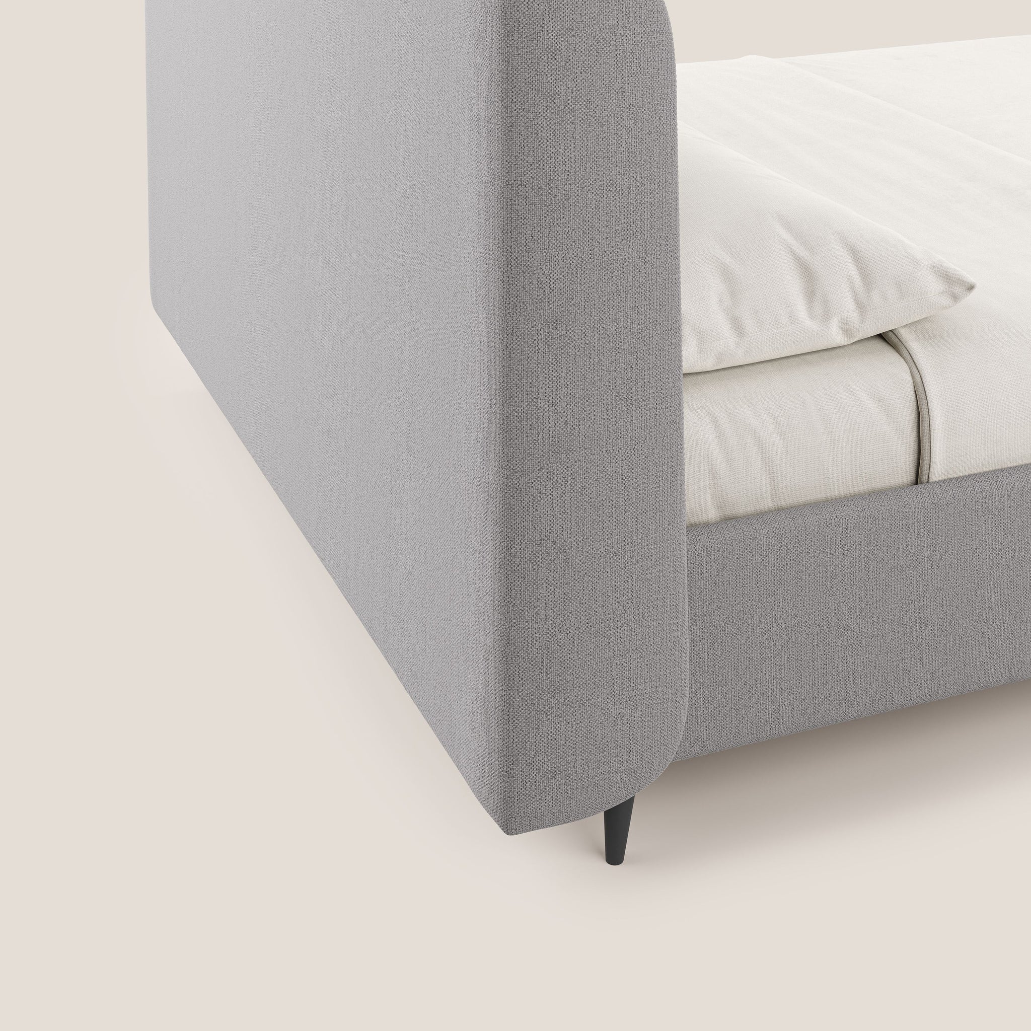 Nadine letto contenitore di design e comfort Italiano in tessuto impermeabile T19 - divani.store