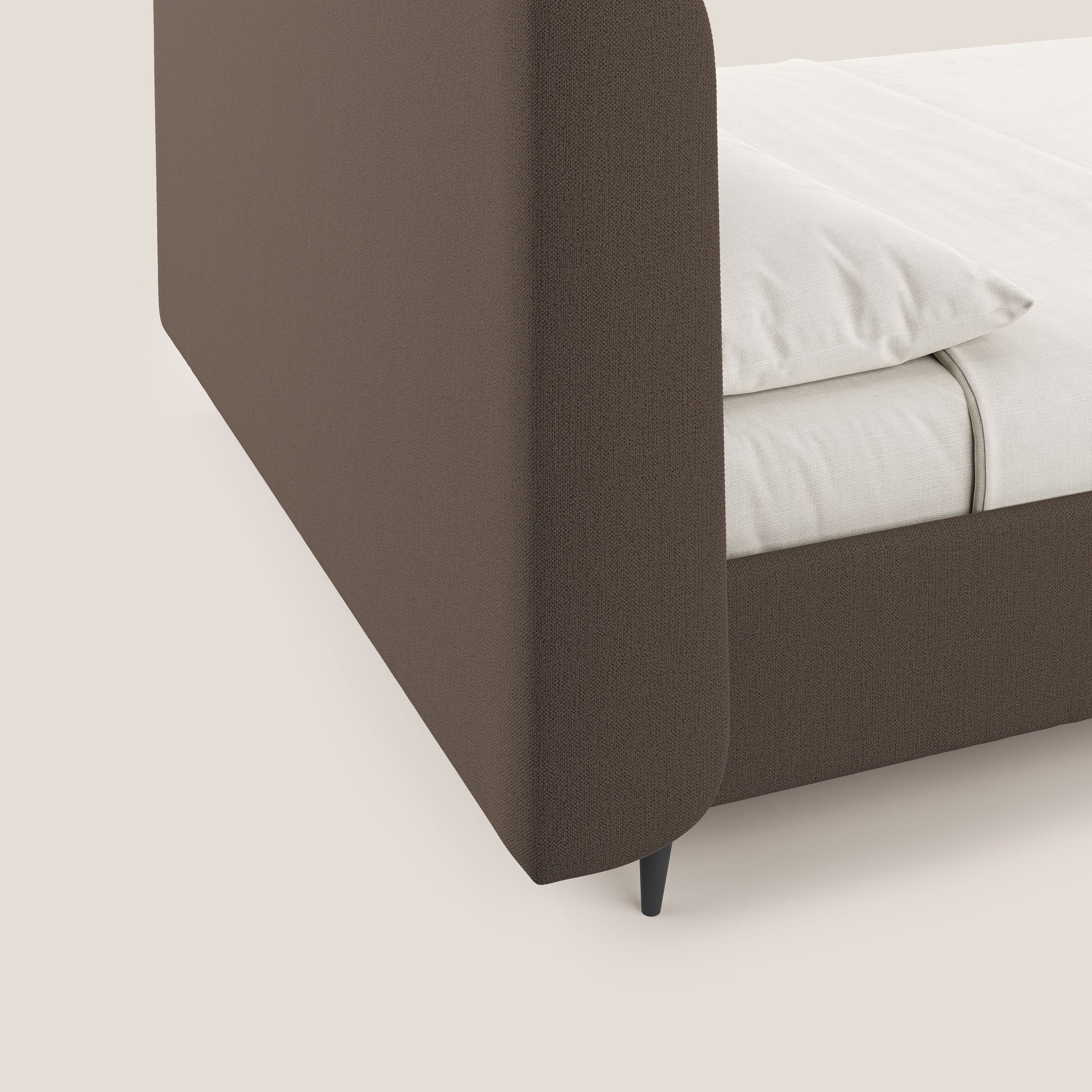 Nadine letto contenitore di design e comfort Italiano in tessuto impermeabile T19 - divani.store