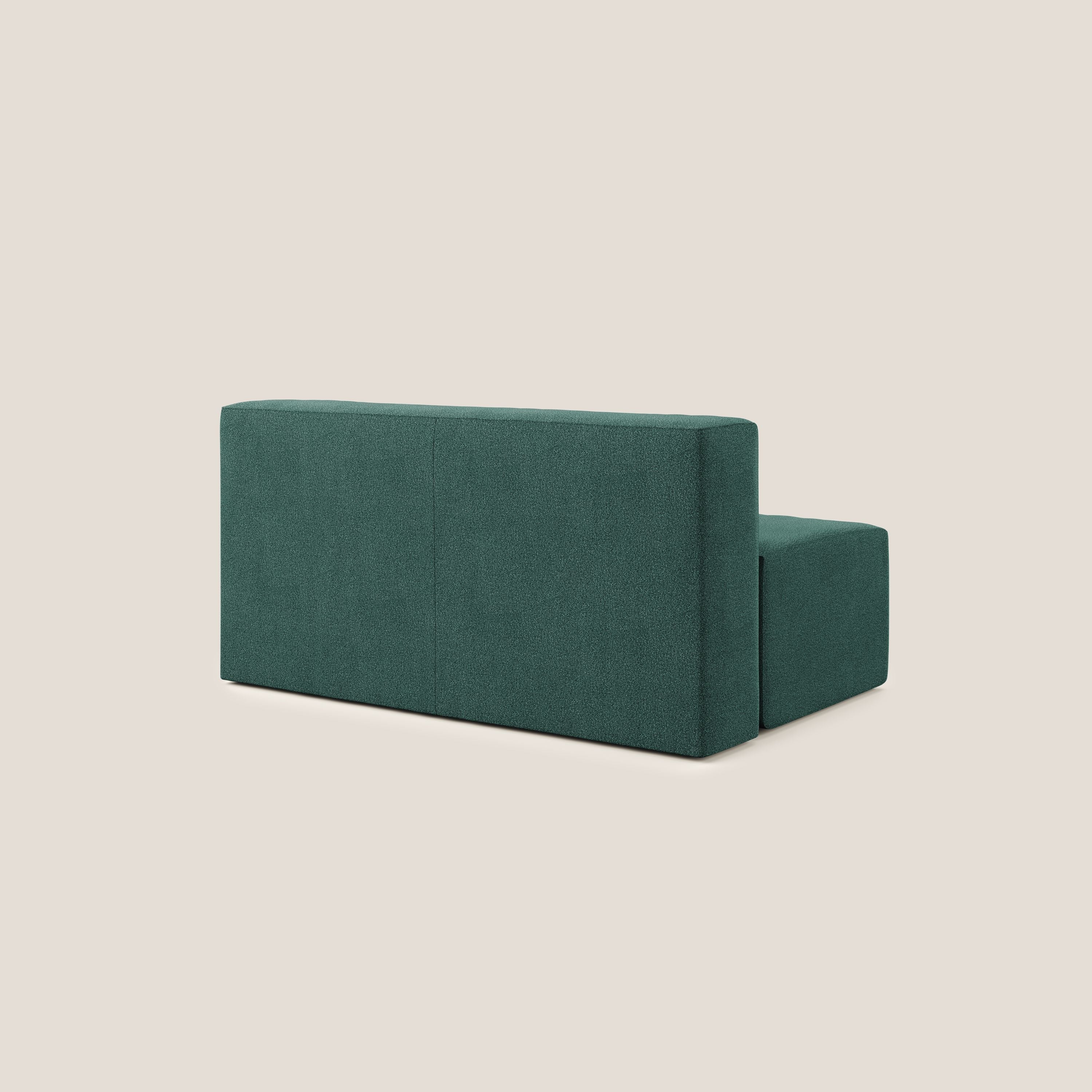 Nettuno modulo centrale maxi in morbido tessuto bouclè T07 verde - divani.store