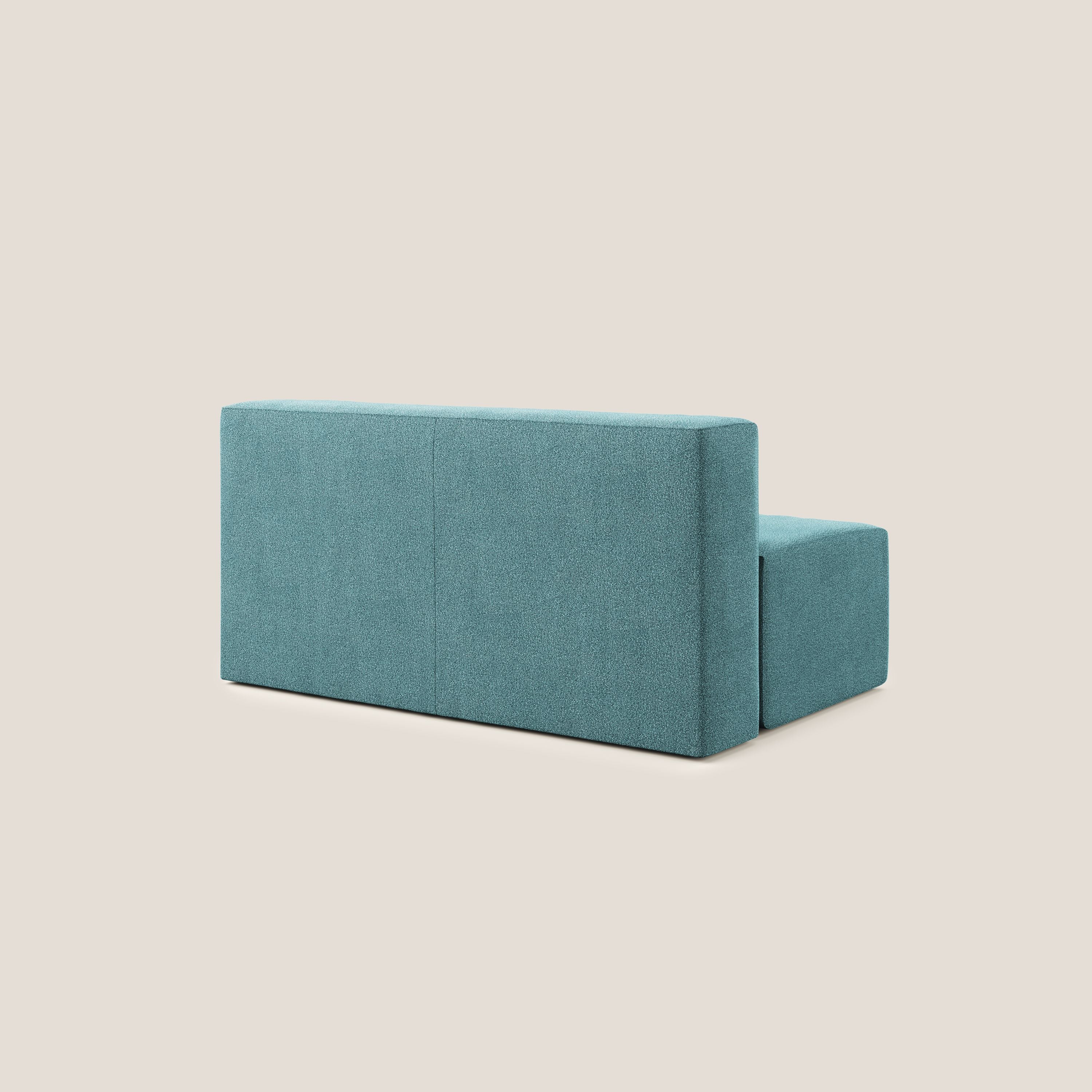 Nettuno modulo centrale maxi in morbido tessuto bouclè T07 azzurro - divani.store