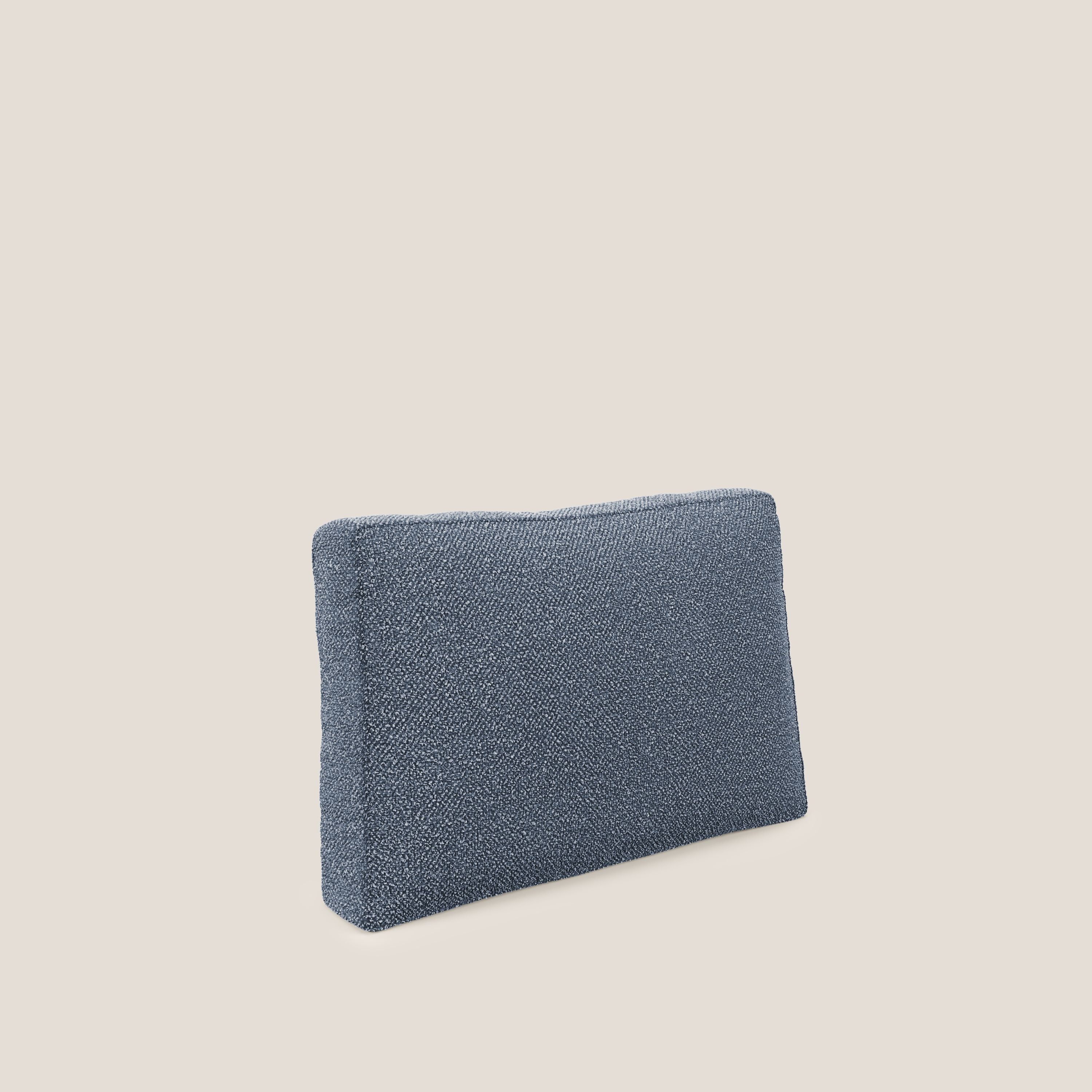 Nettuno cuscino schienale realizzato in tessuto bouclè impermeabile T07 blu - divani.store
