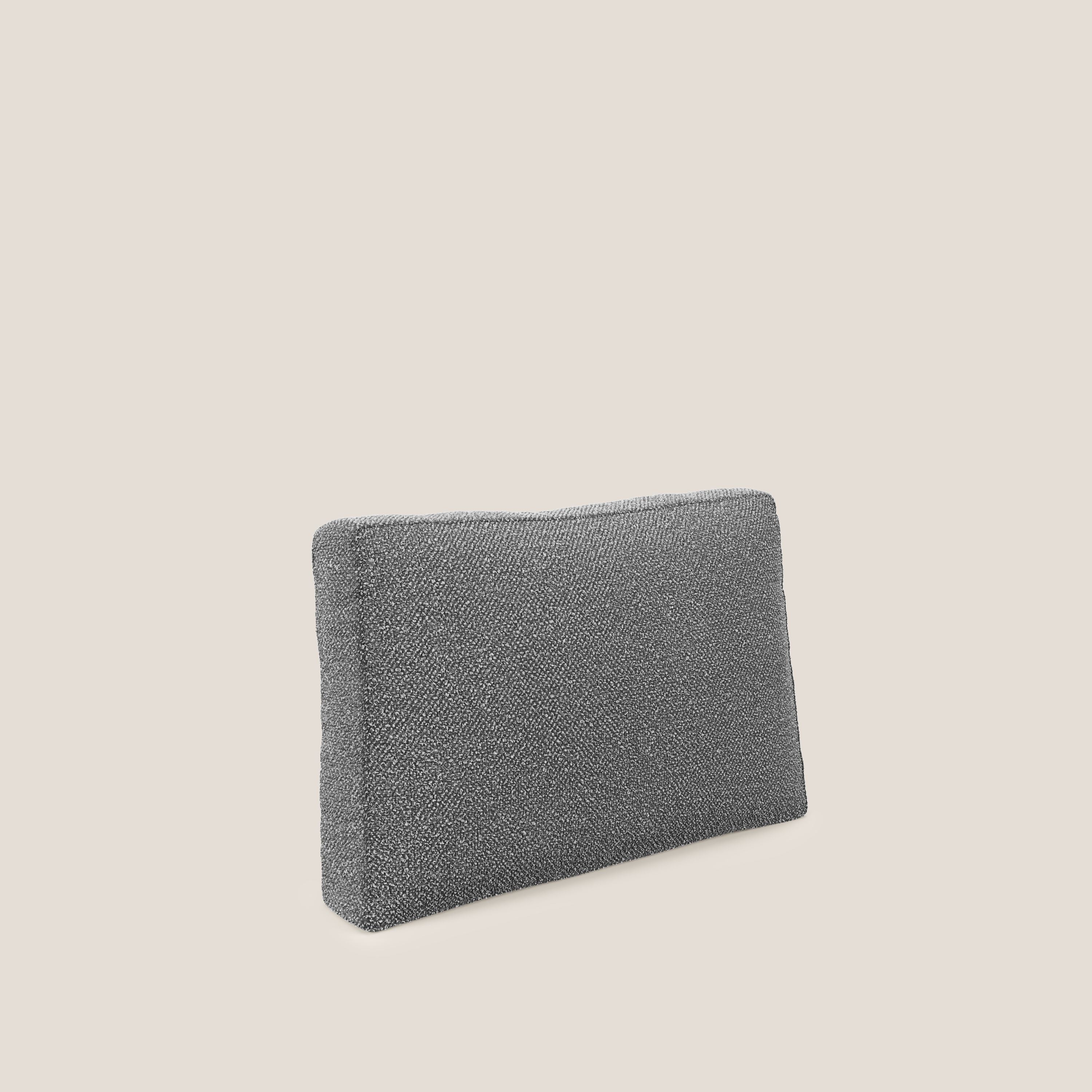 Nettuno cuscino schienale realizzato in tessuto bouclè impermeabile T07 antracite - divani.store