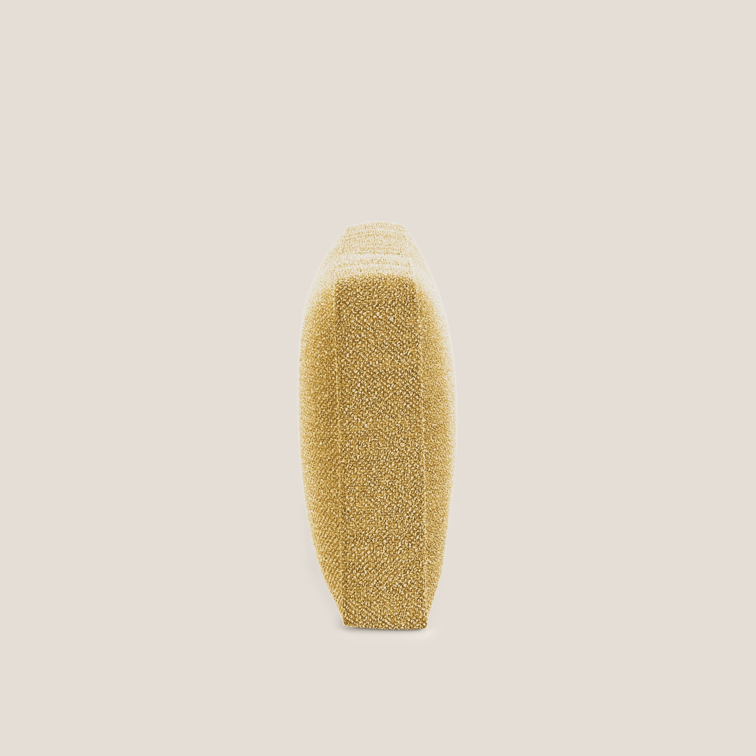 Nettuno cuscino schienale realizzato in tessuto bouclè impermeabile T07 giallo - divani.store