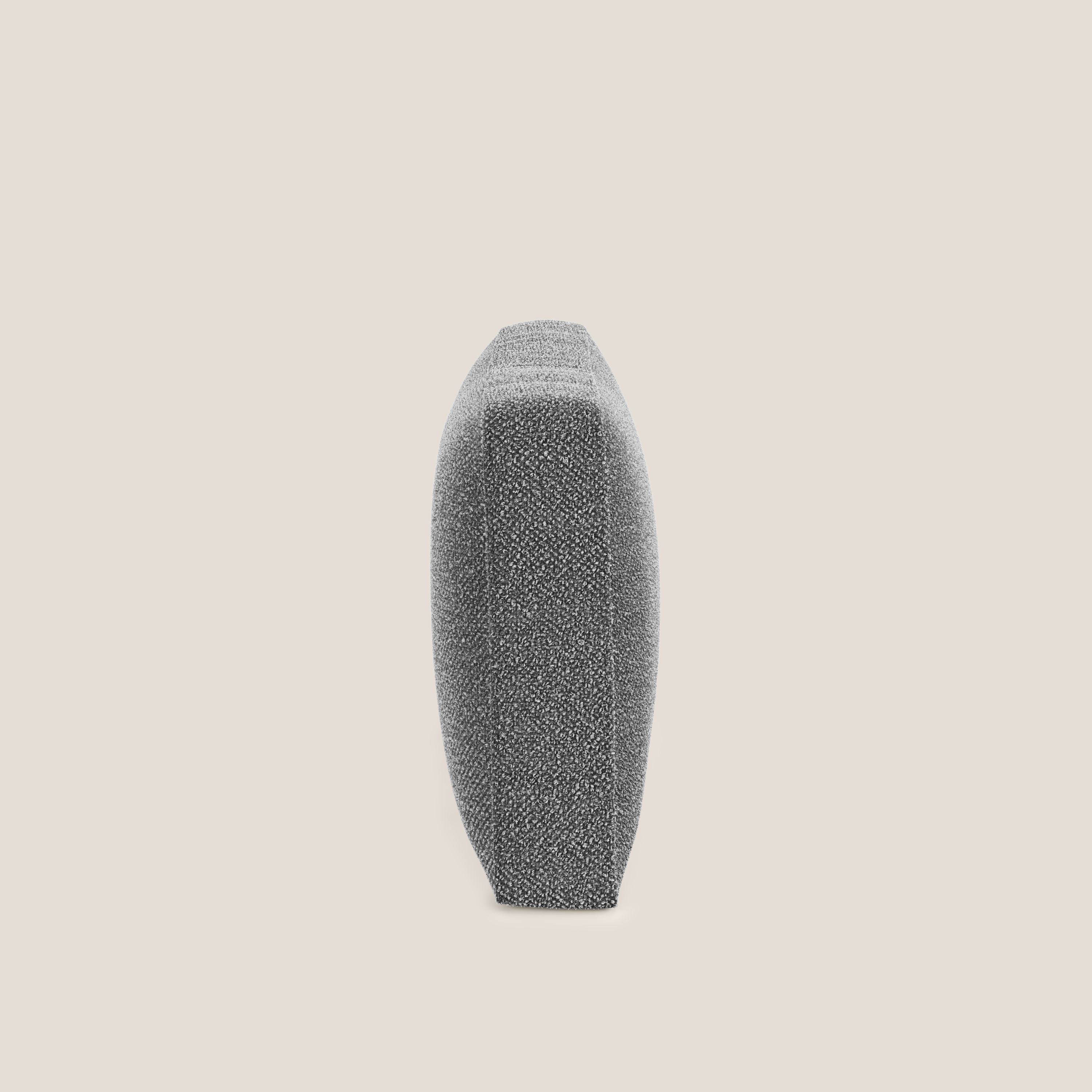 Nettuno cuscino schienale realizzato in tessuto bouclè impermeabile T07 antracite - divani.store