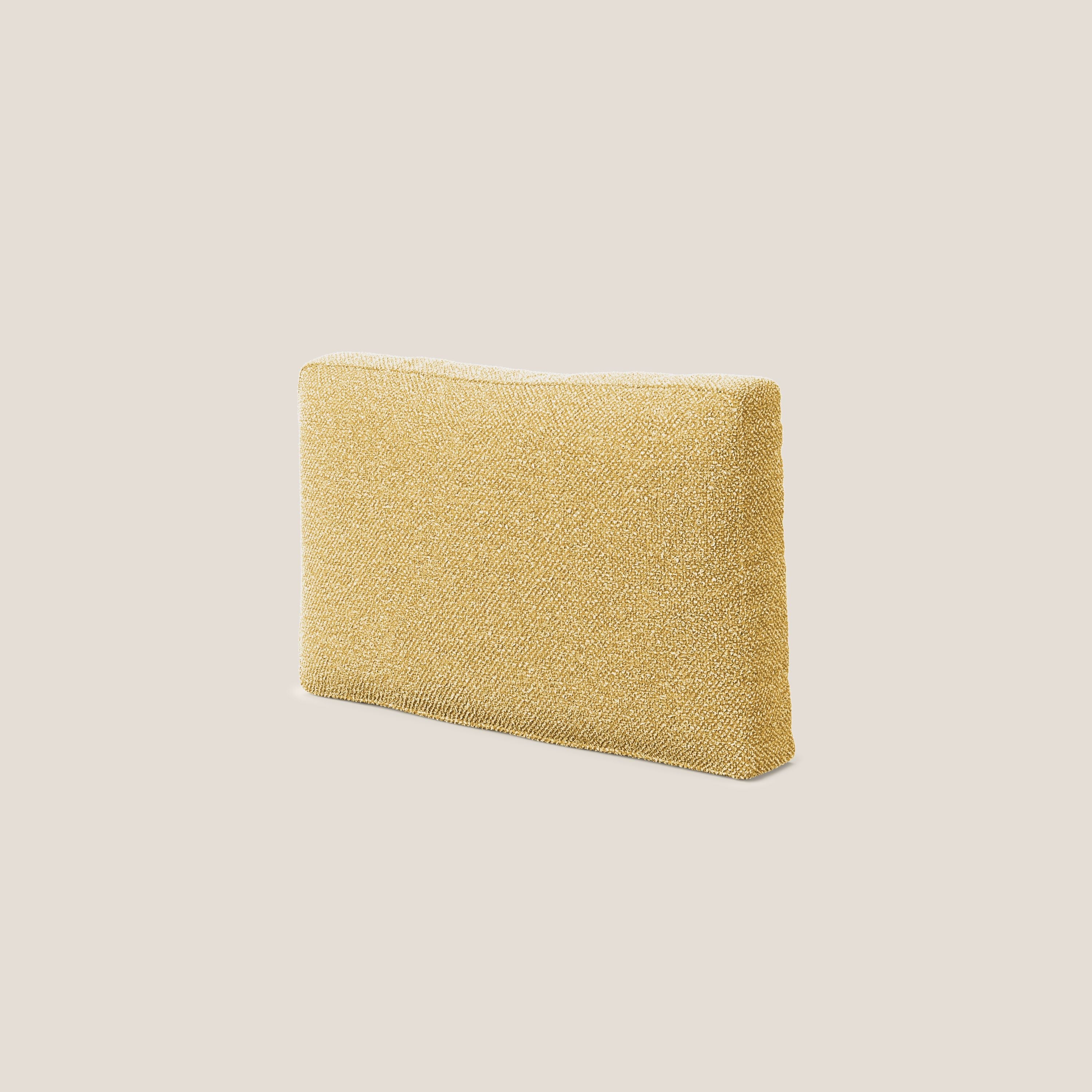 Nettuno cuscino schienale realizzato in tessuto bouclè impermeabile T07 giallo - divani.store