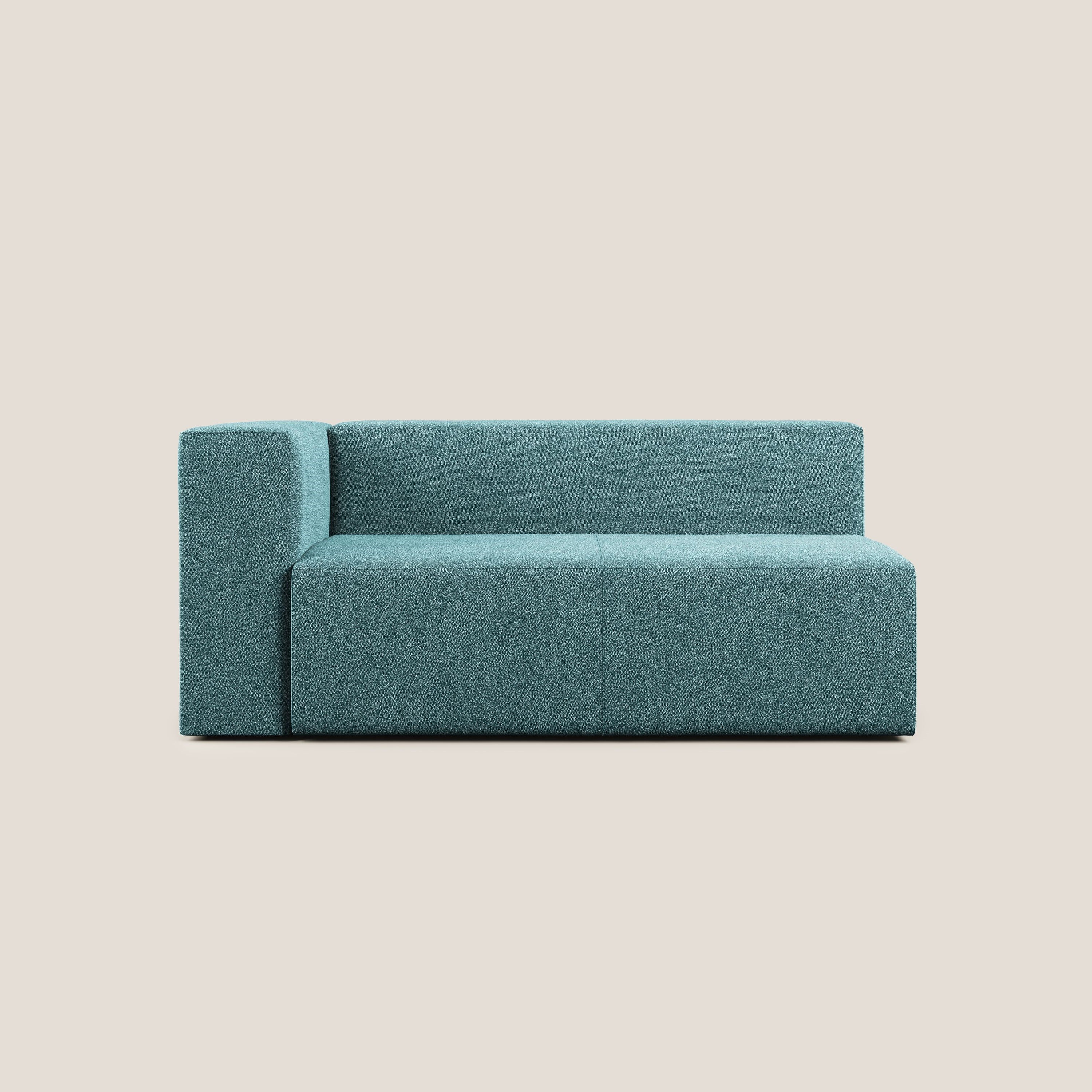 Nettuno modulo angolo/laterale maxi in morbido tessuto bouclè T07 azzurro - divani.store