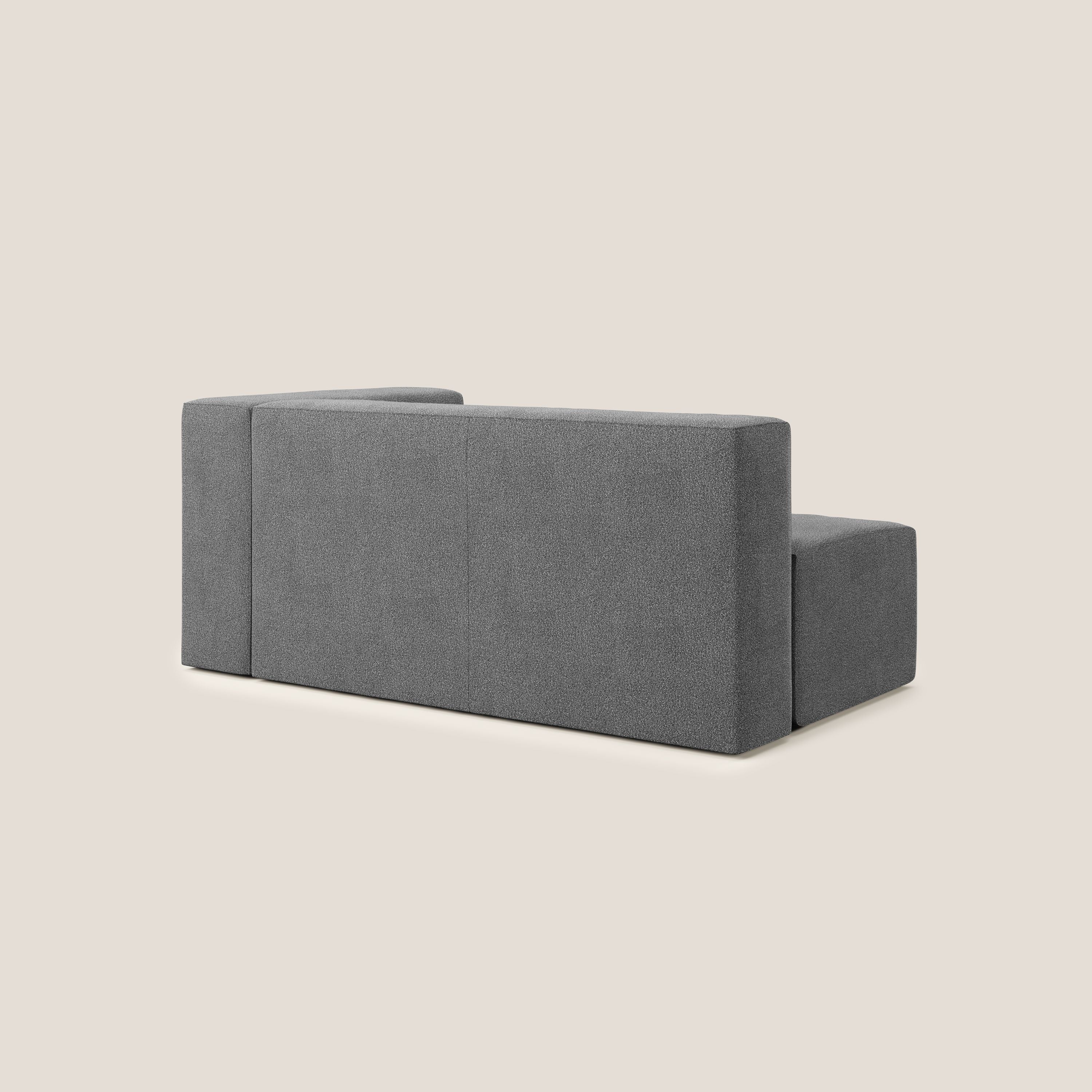 Nettuno modulo angolo/laterale maxi in morbido tessuto bouclè T07 antracite - divani.store