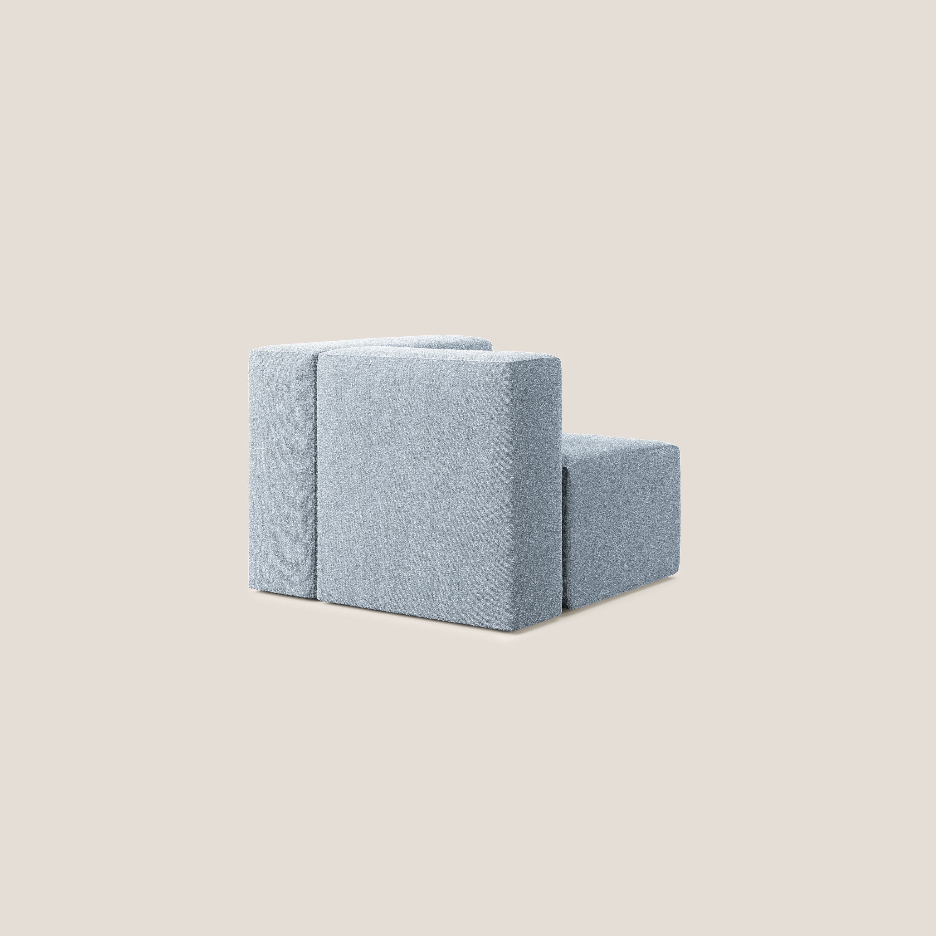 Nettuno modulo angolo/laterale in morbido tessuto bouclè T07 carta da zucchero - divani.store