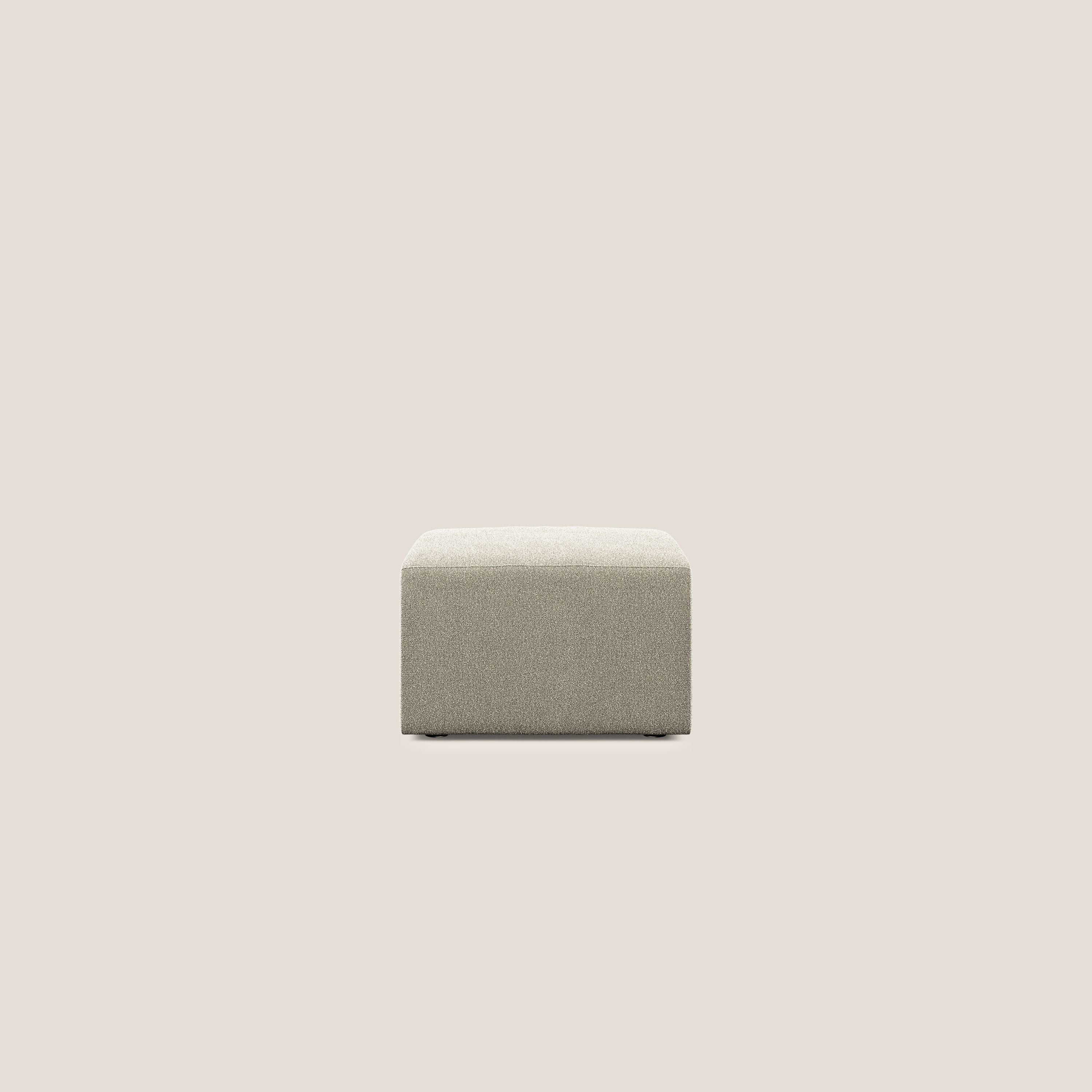 Nettuno modulo pouf in morbido tessuto bouclè T07 beige - divani.store