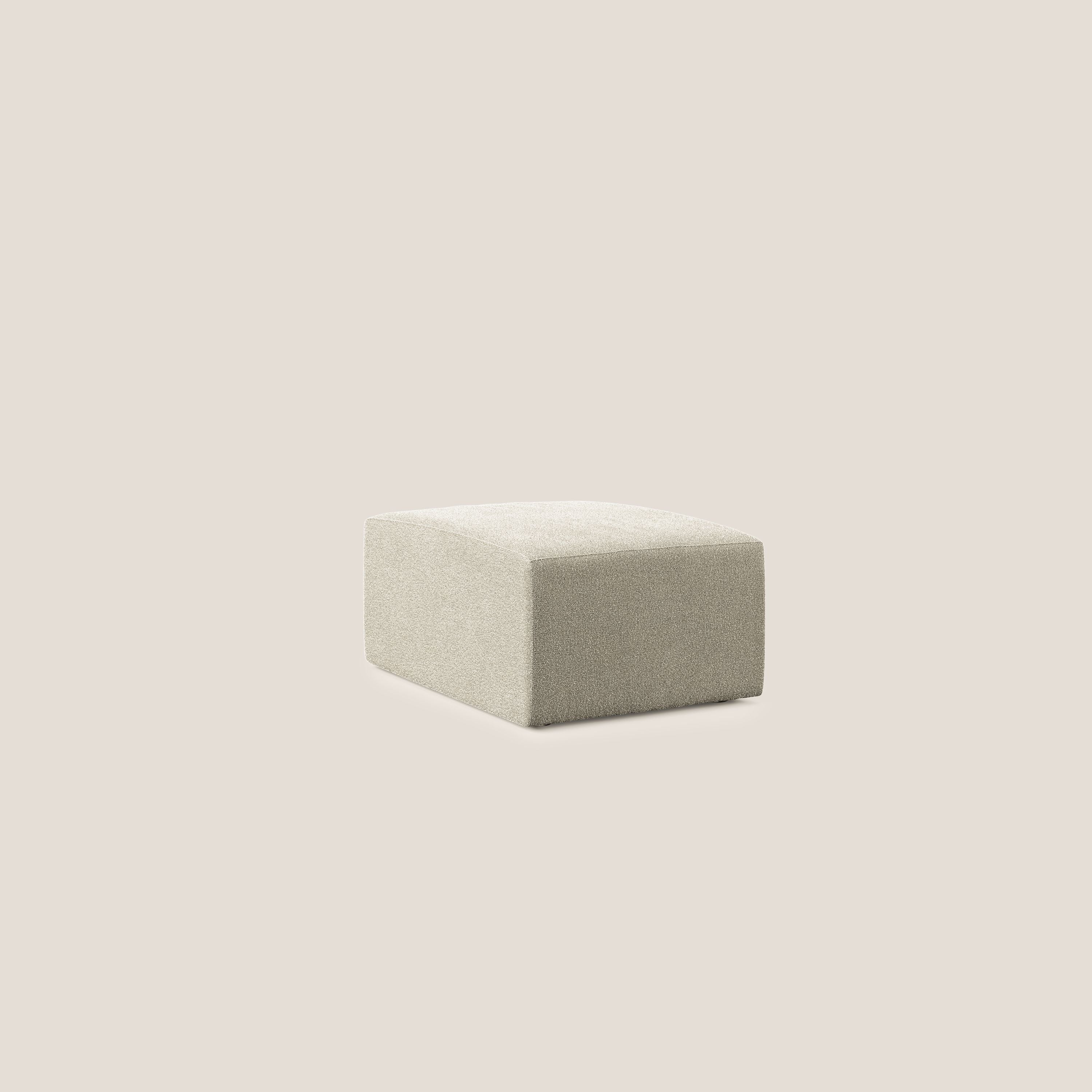 Nettuno modulo pouf in morbido tessuto bouclè T07 beige - divani.store