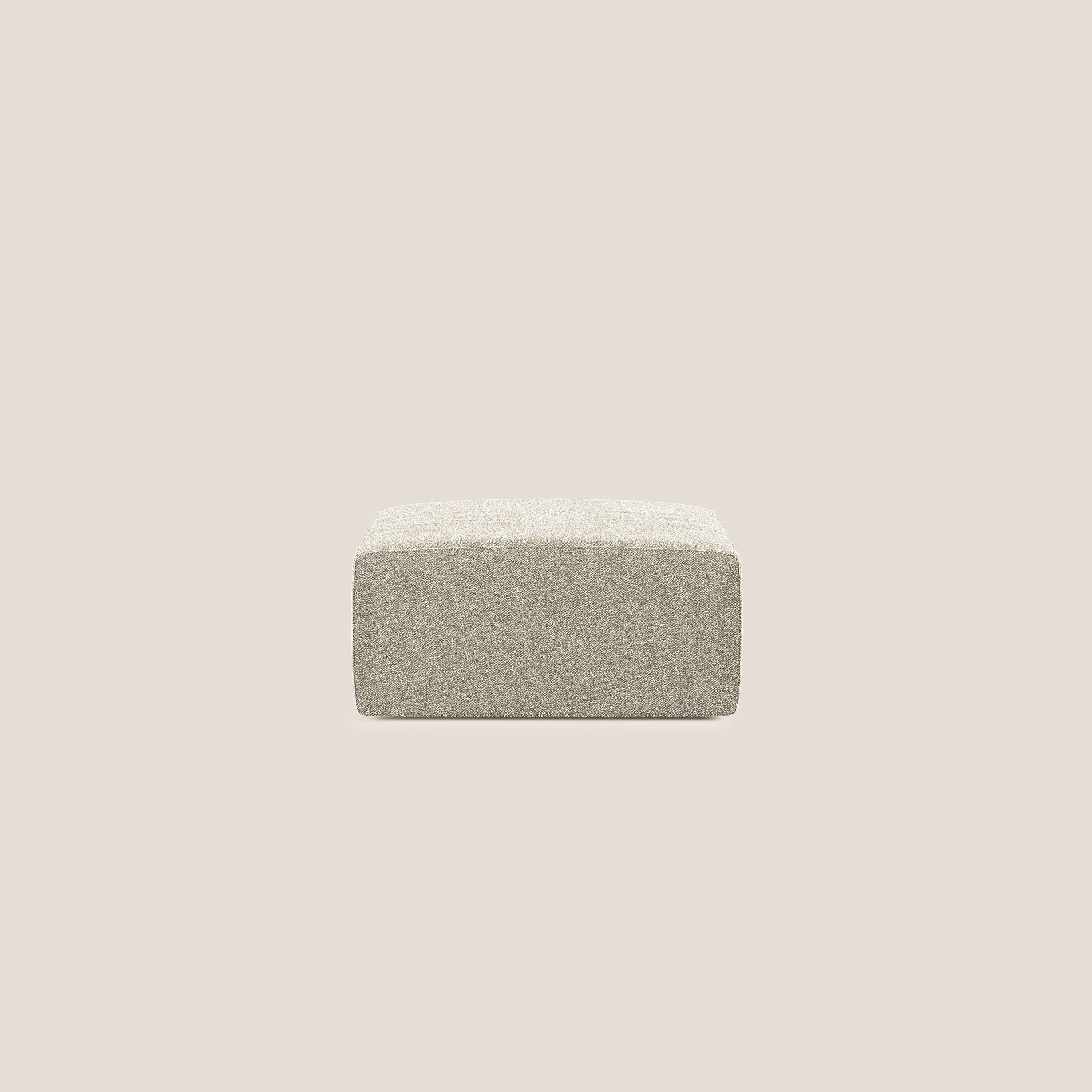 Nettuno modulo pouf in morbido tessuto bouclè T07 beige - divani.store