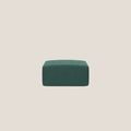 Nettuno modulo pouf in morbido tessuto bouclè T07 verde - divani.store