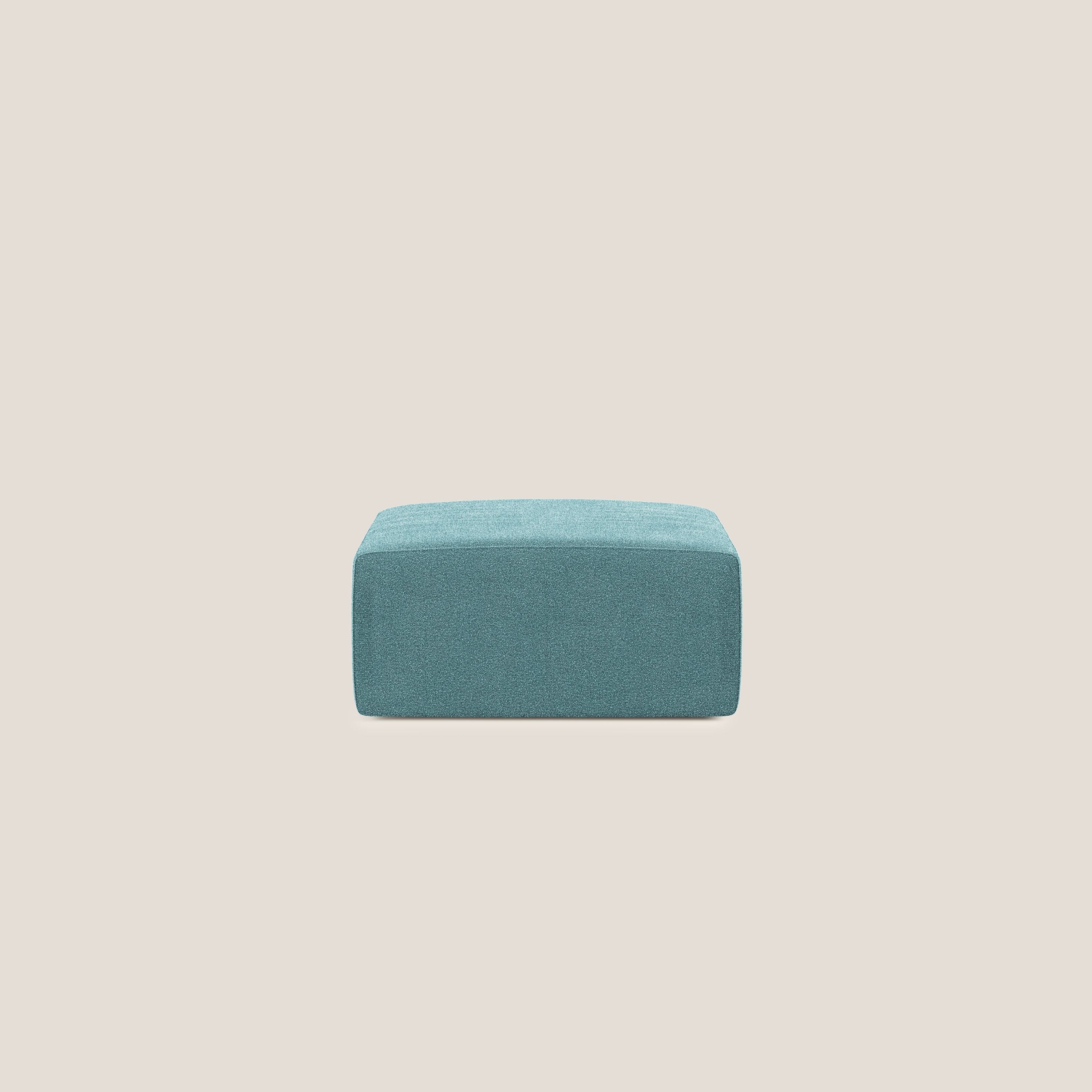 Nettuno modulo pouf in morbido tessuto bouclè T07 azzurro - divani.store