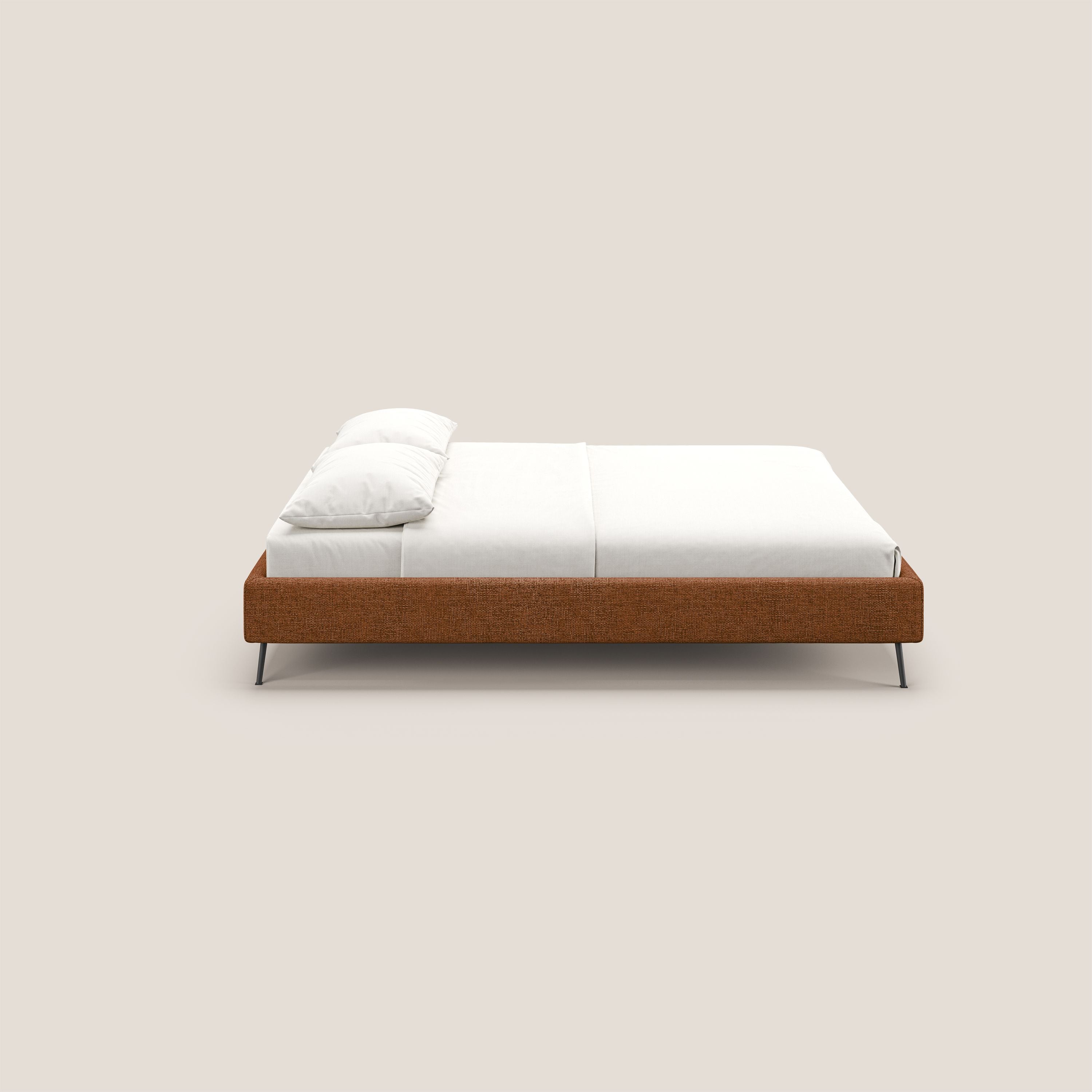 Steve sommier giroletto piedi alti in tessuto impermeabile T10 arancio - divani.store