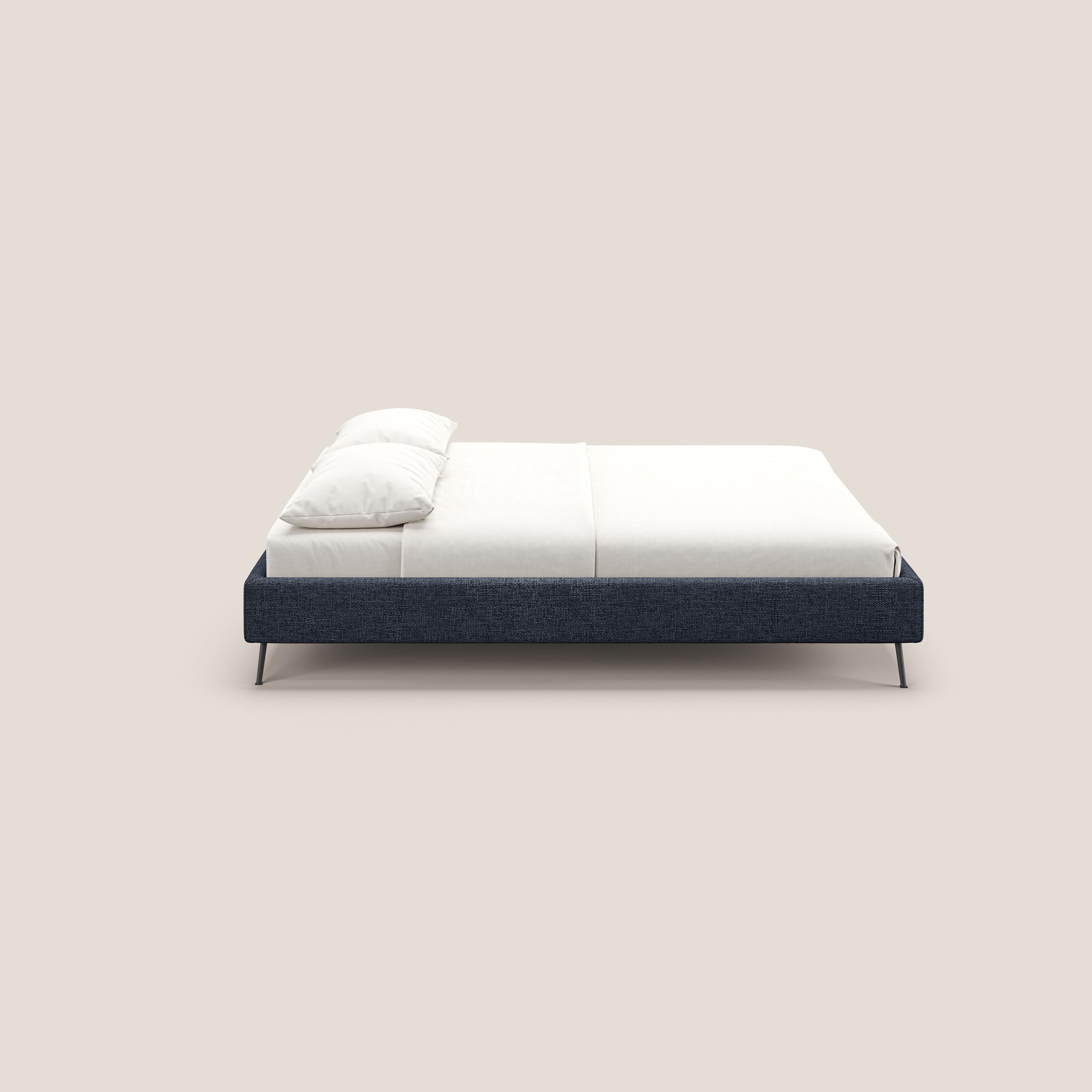 Steve sommier giroletto piedi alti in tessuto impermeabile T10 blu - divani.store