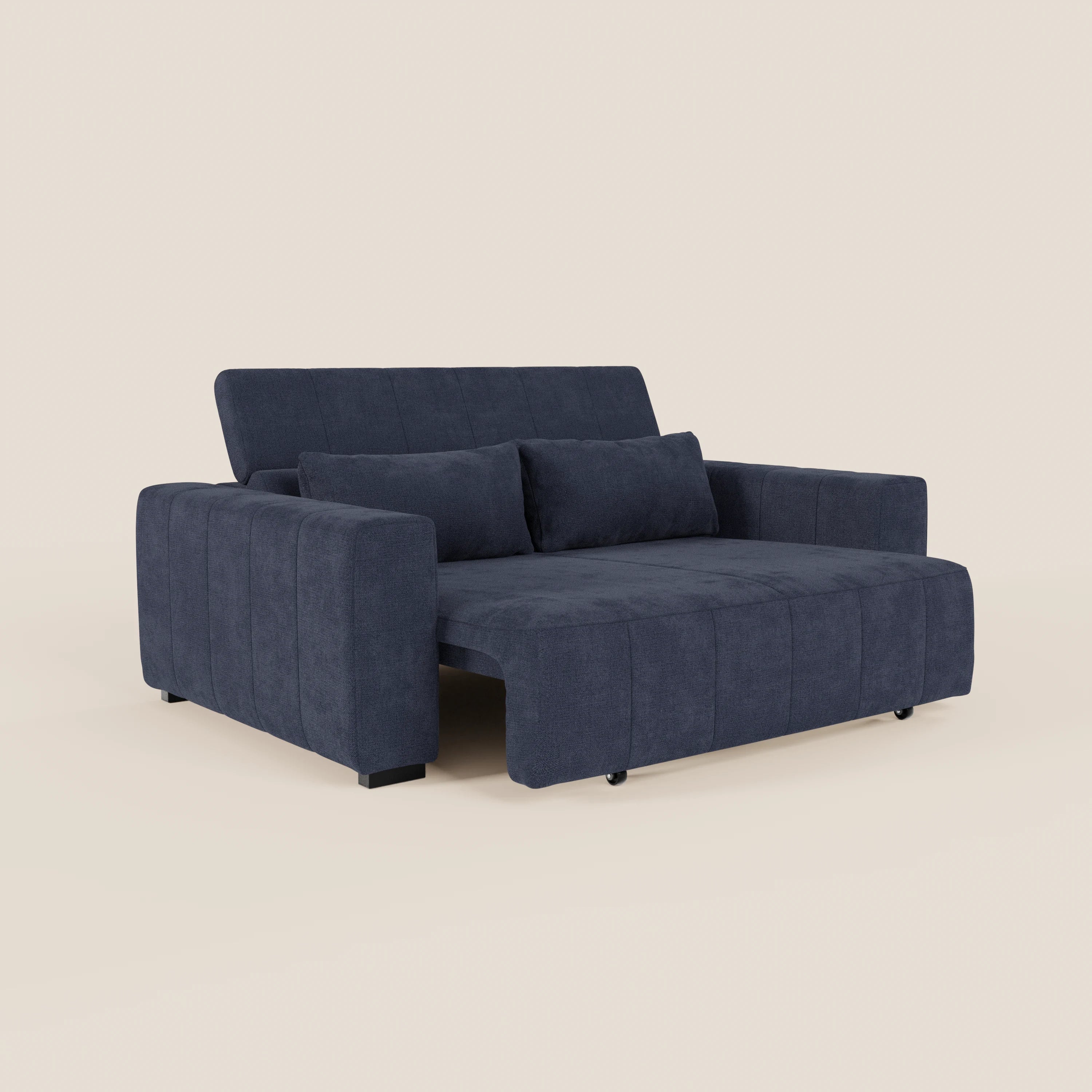 Doric divano 3 posti con sedute allungabili tramite relax elettrico - poggiatesta reclinabile in tessuto smacchiabile T23 - divani.store