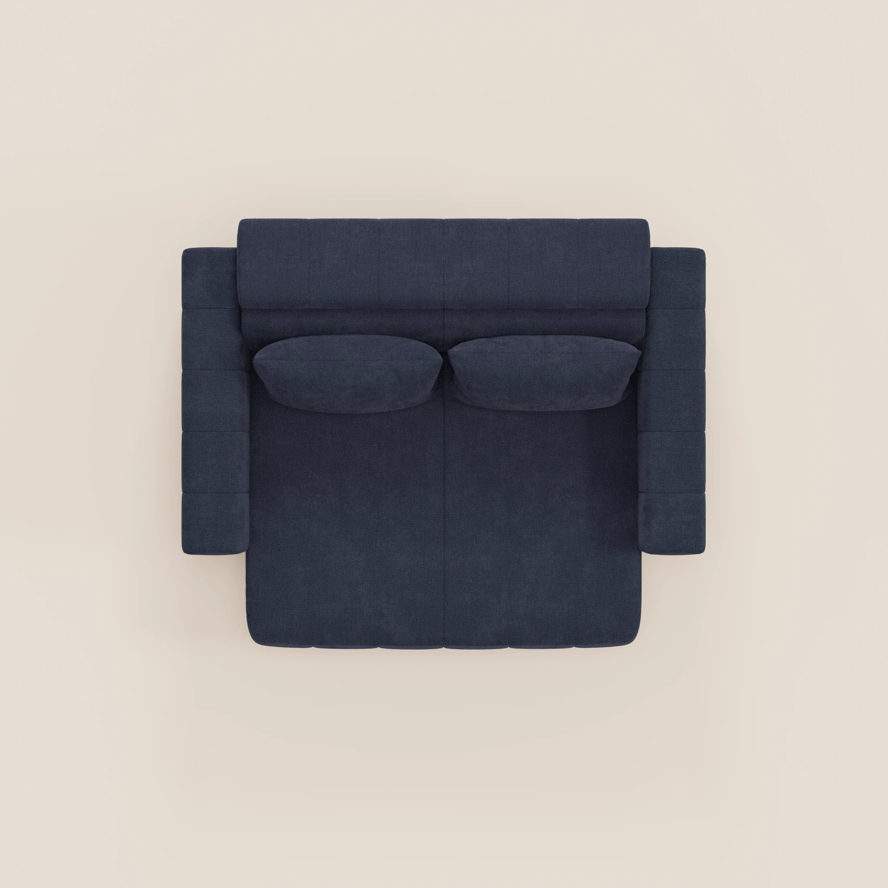 Doric divano 3 posti con sedute allungabili tramite relax elettrico - poggiatesta reclinabile in tessuto smacchiabile T23 - divani.store