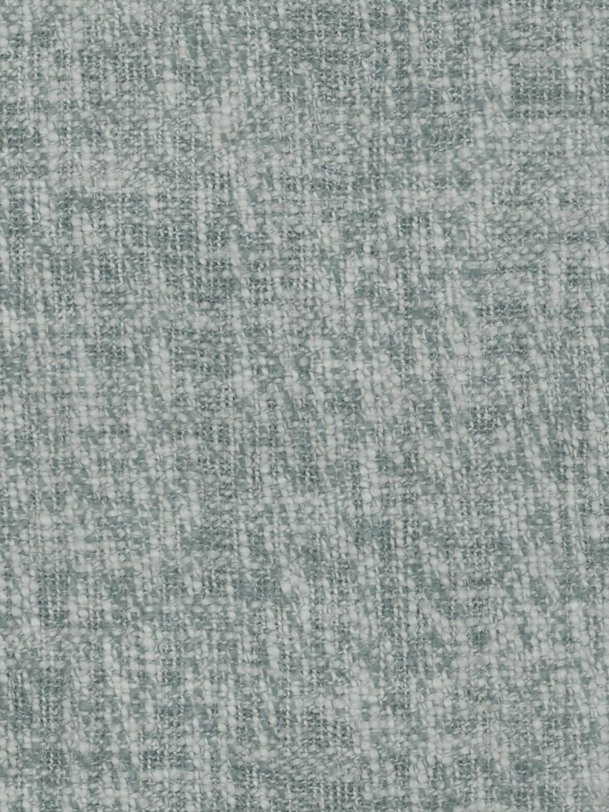 Un primo piano del tessuto S07 EARTHWILD, un tessuto riciclato naturale misto cotone e lino – smacchiabile grazie al filato fantasia – di colore verde salvia e bianco sporco, con un aspetto testurizzato e screziato e un’estetica morbida e melange.