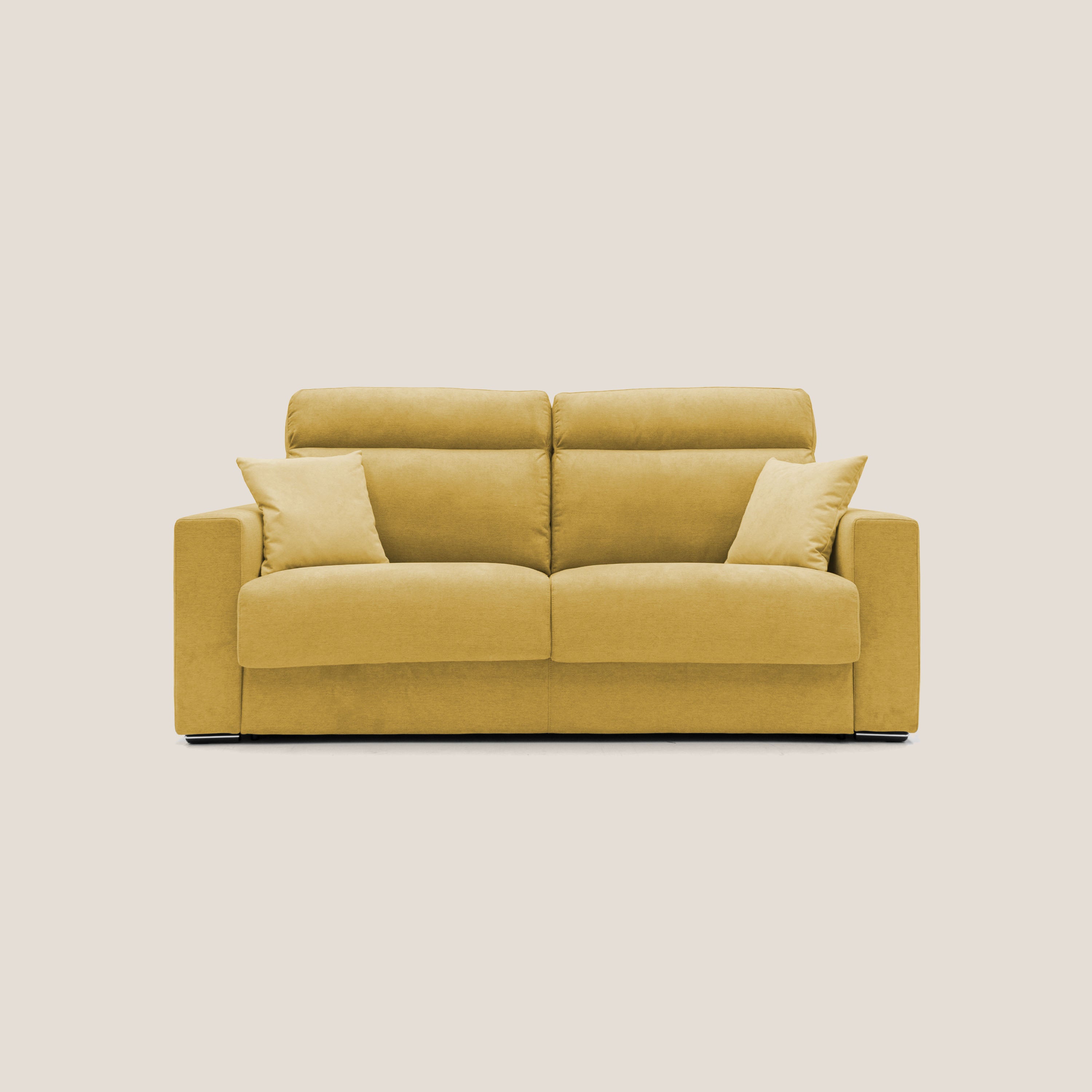 Nikita Divano letto matrimoniale con schienale morbido alto e rivestim