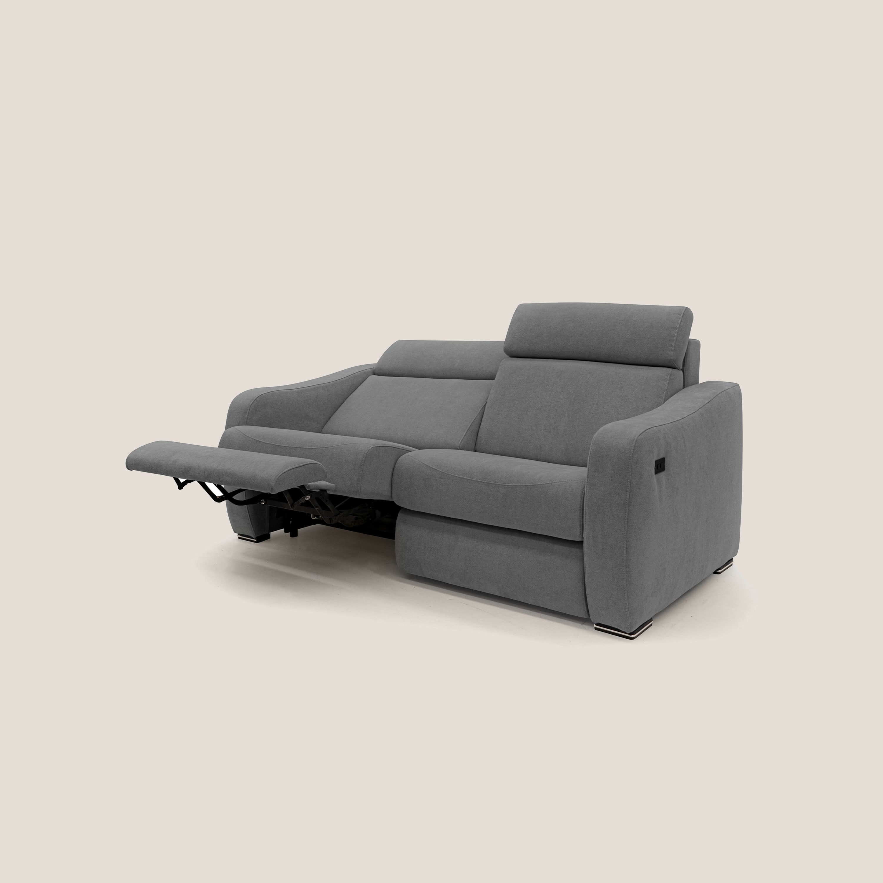 Gummy Divano con meccanismo relax elettrico grigio - divani.store