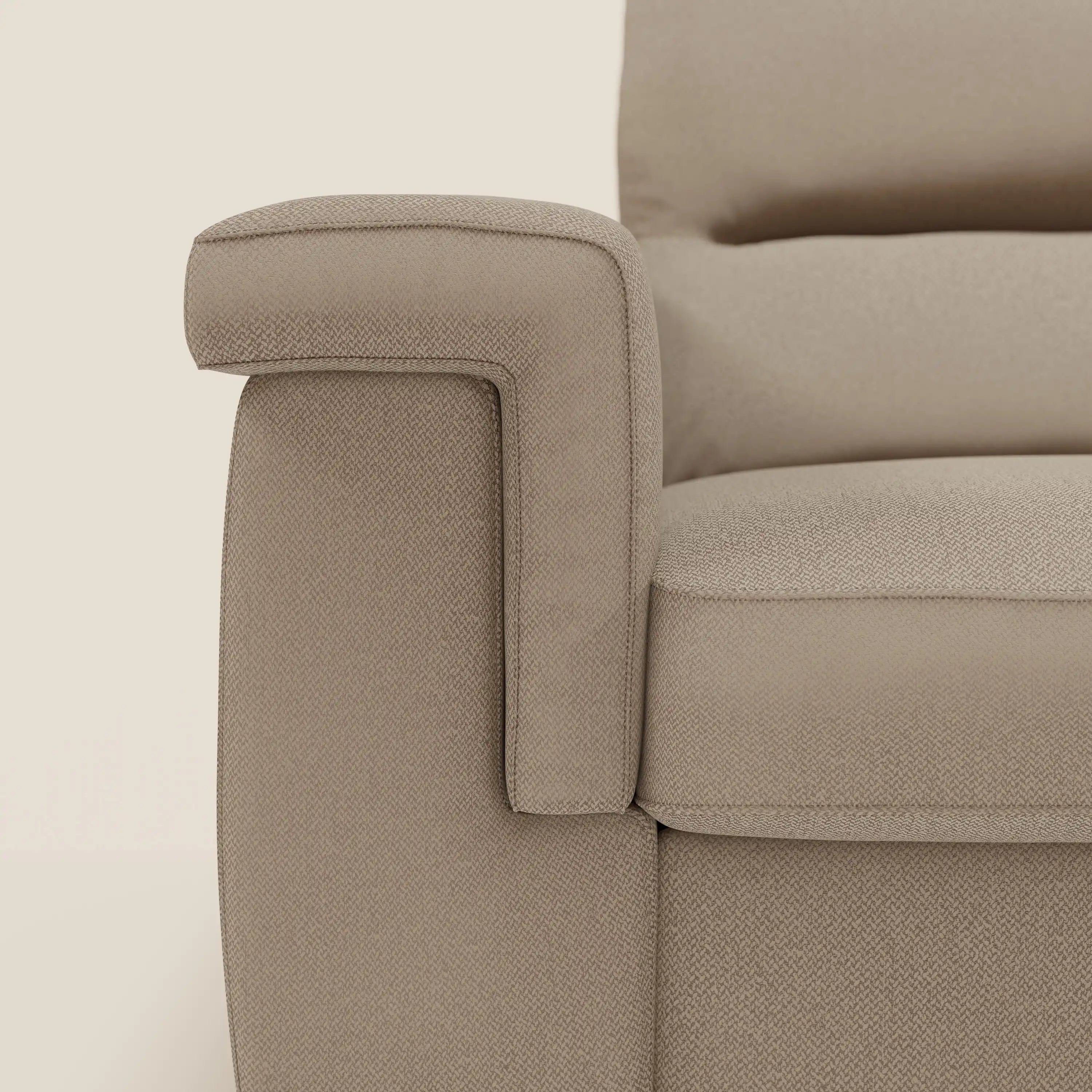 Magnolia divano letto angolare con Penisola Contenitore - Materasso H18 cm in tessuto smacchiabile T05 beige
