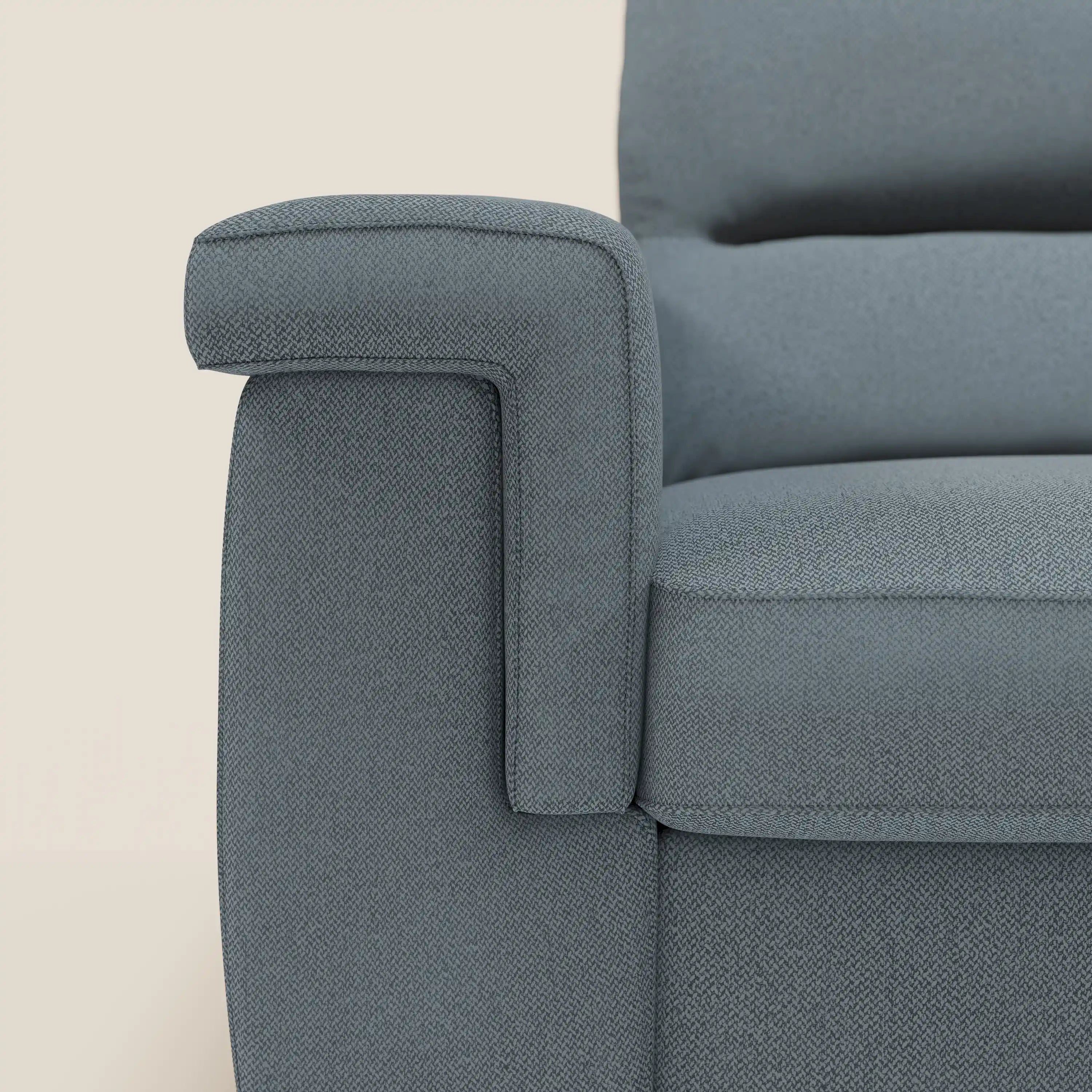 Magnolia divano letto angolare con Penisola Contenitore - Materasso H18 cm in tessuto smacchiabile T05 carta da zucchero
