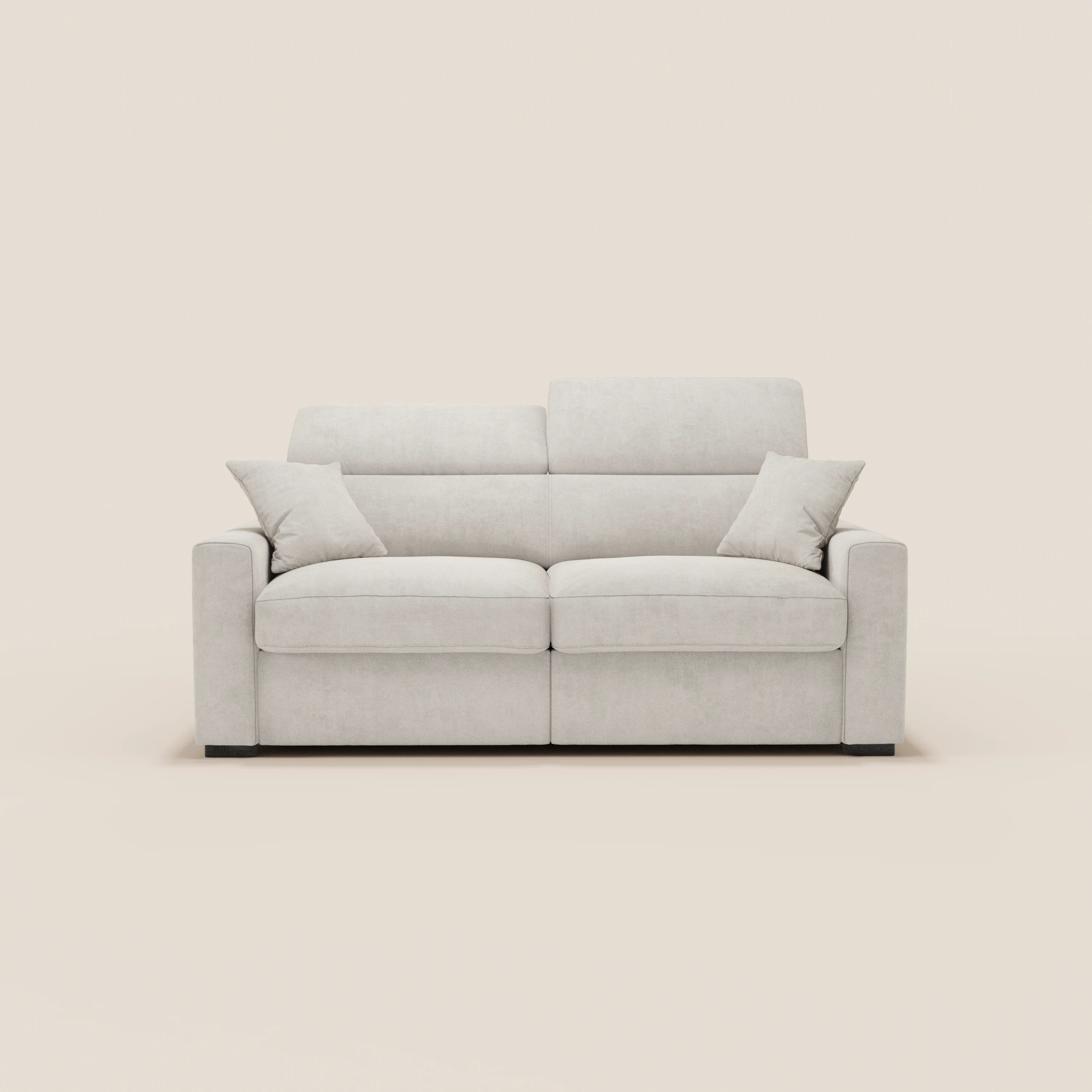 Maximus Divano letto 3 posti e materasso ALTO 20 cm - Poggiatesta reclinabili in tessuto smacchiabile Oeko-Tex