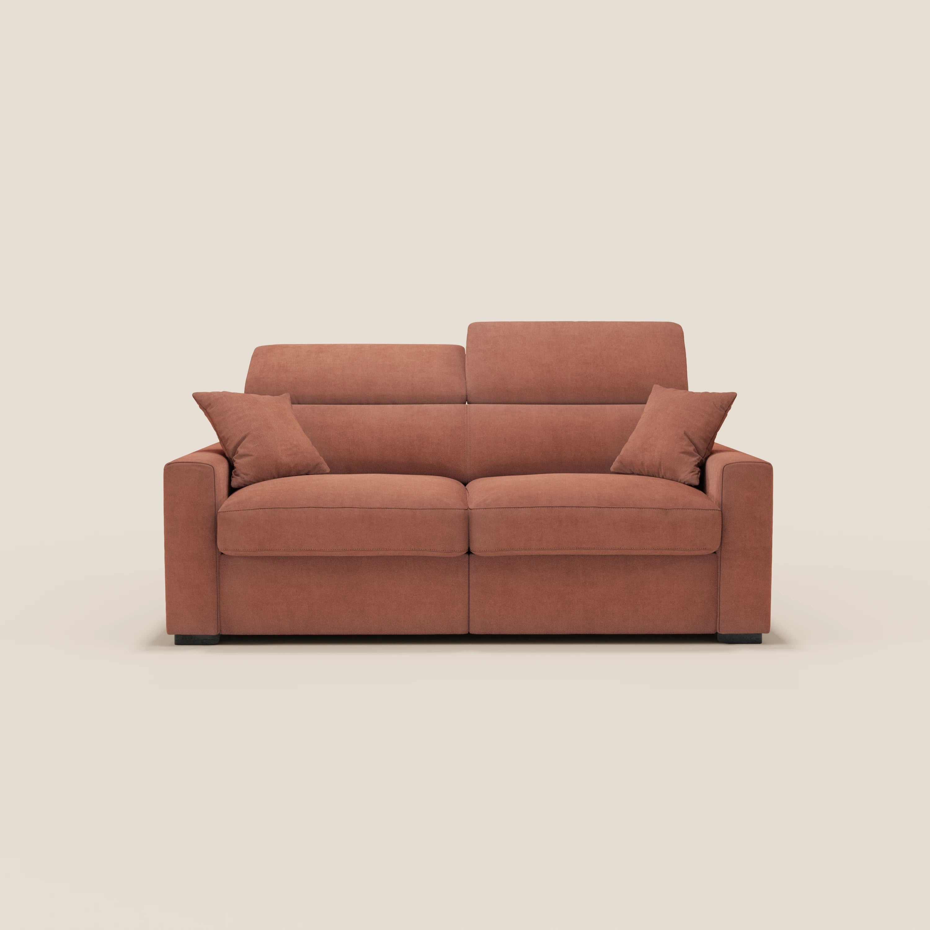 Maximus Divano letto 3 posti e materasso ALTO 20 cm - Poggiatesta reclinabili in tessuto smacchiabile Oeko-Tex