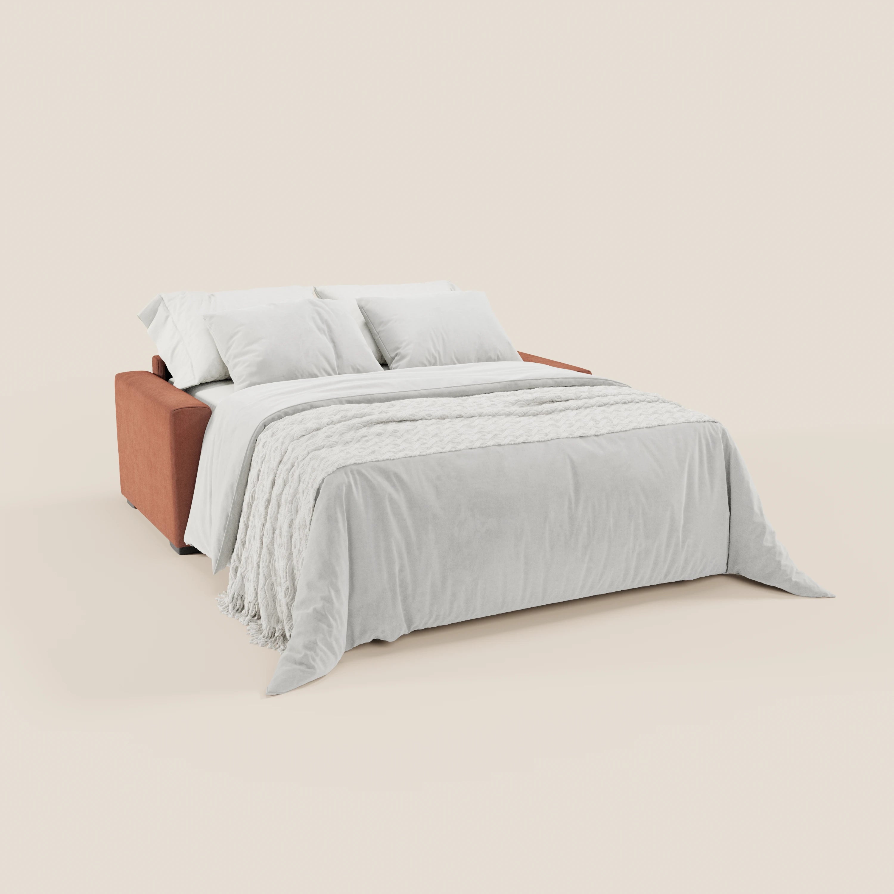 Maximus Divano letto 3 posti e materasso ALTO 20 cm - Poggiatesta reclinabili in tessuto smacchiabile Oeko-Tex