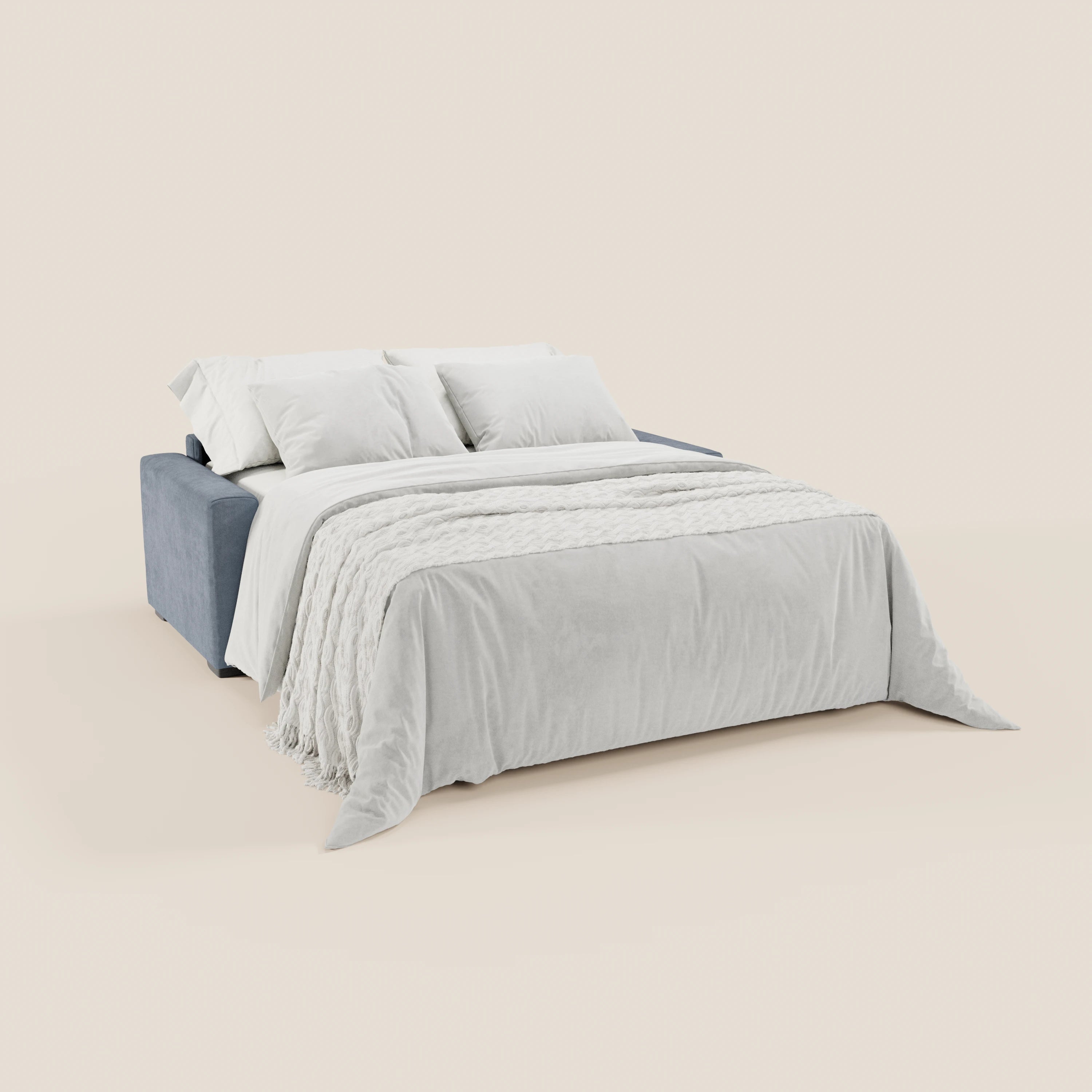 Maximus Divano letto 3 posti e materasso ALTO 20 cm - Poggiatesta reclinabili in tessuto smacchiabile Oeko-Tex