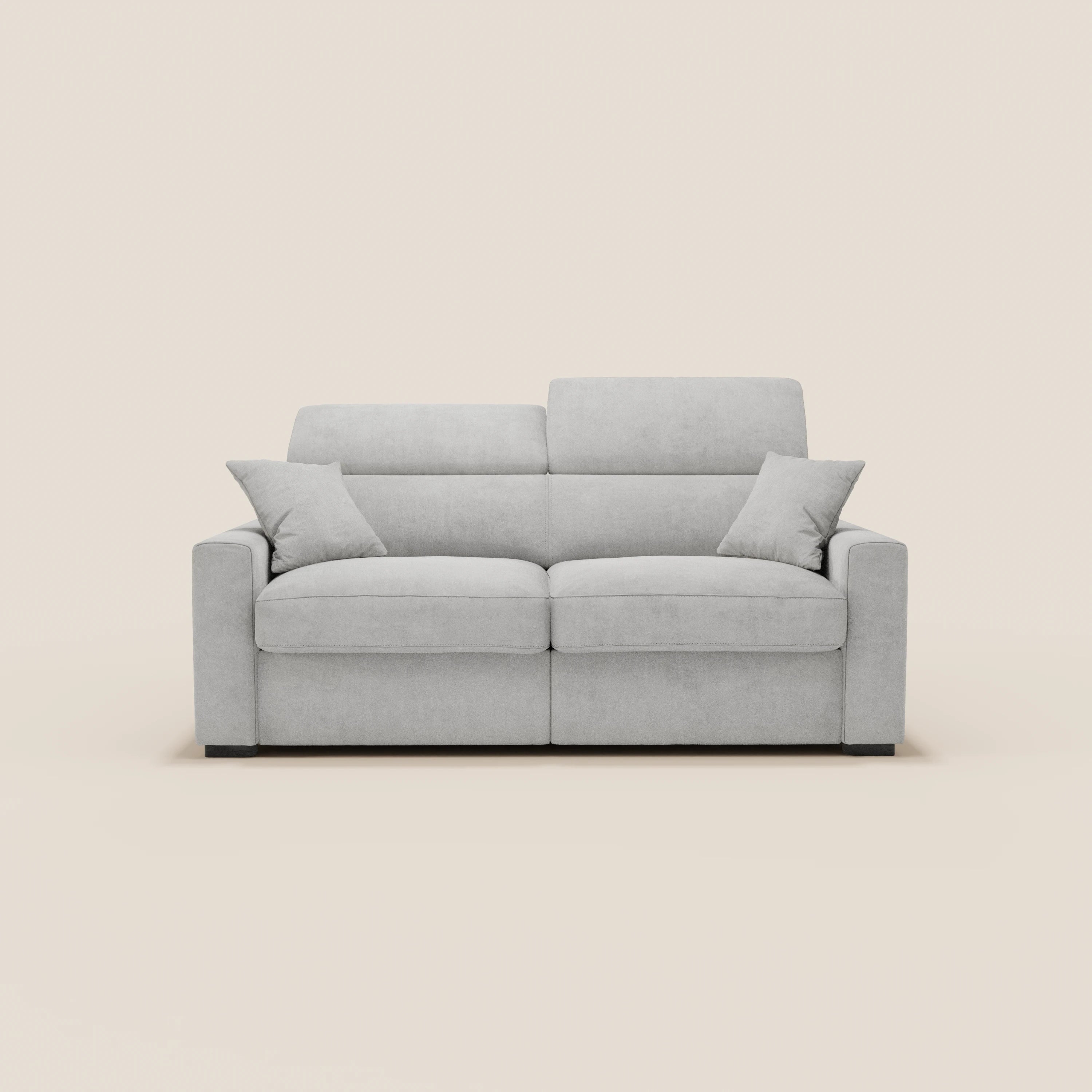 Maximus Divano letto 3 posti e materasso ALTO 20 cm - Poggiatesta reclinabili in tessuto smacchiabile Oeko-Tex