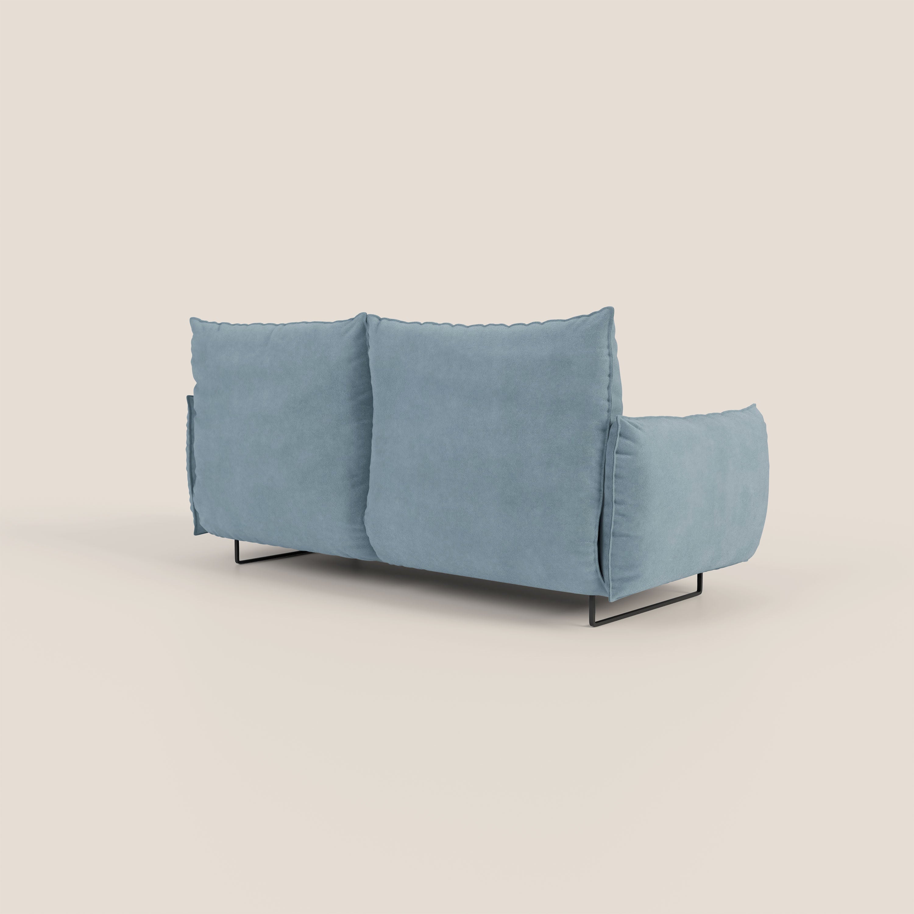 Monamour Divano dal design moderno con opzione relax elettrico in microfibra smacchiabile impermeabile T11 carta da zucchero - divani.store