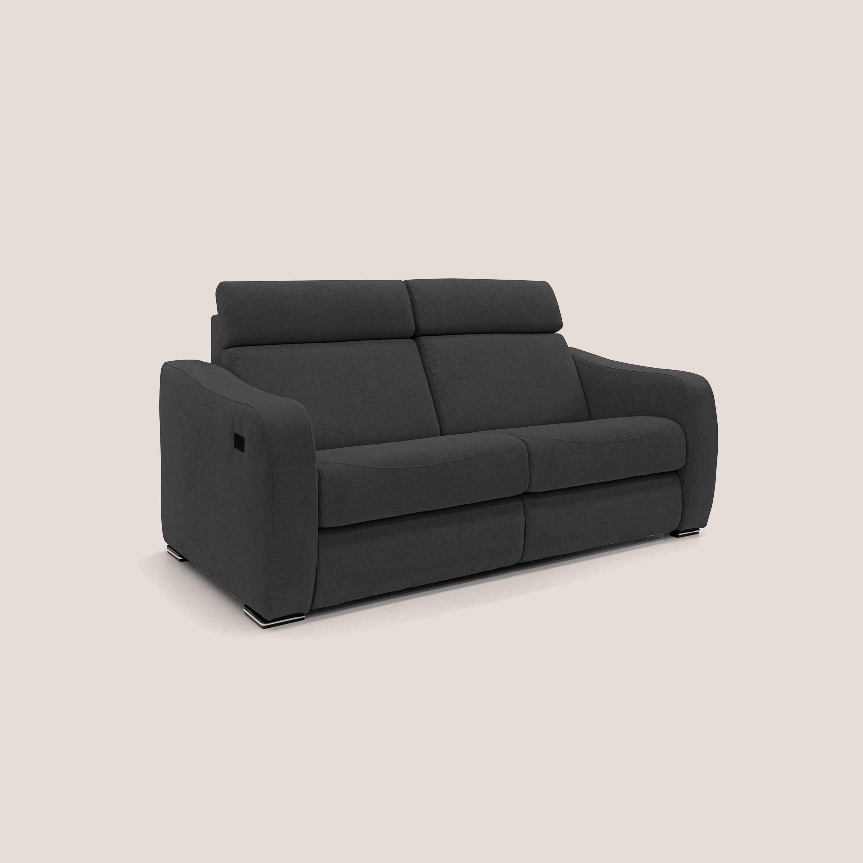 Gummy Divano con meccanismo relax elettrico nero - divani.store