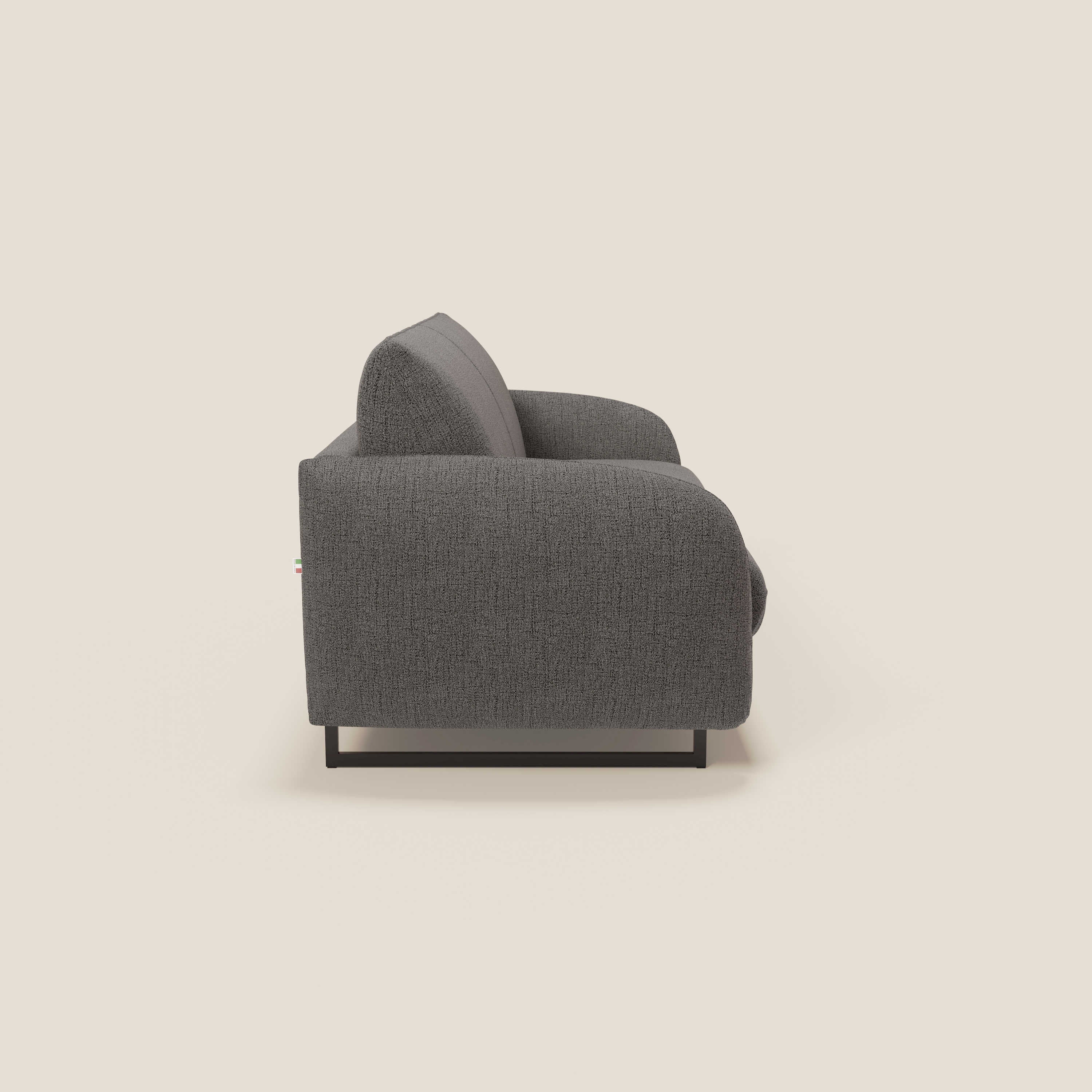 Ninfea divano letto Design Morbido con Piedini alti in Metallo e Materasso H18 cm in tessuto impermeabile T03 - divani.store