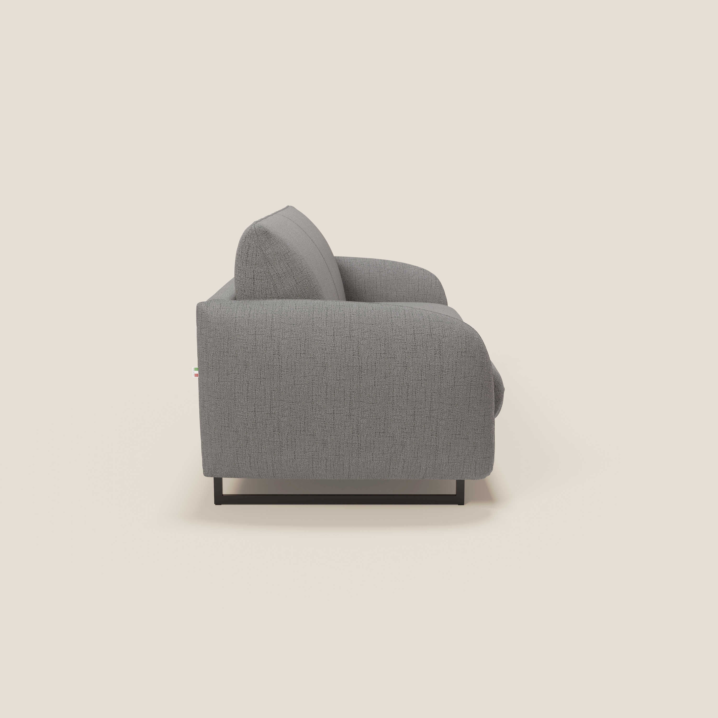 Ninfea divano letto Design Morbido con Piedini alti in Metallo e Materasso H18 cm in tessuto impermeabile T03 - divani.store