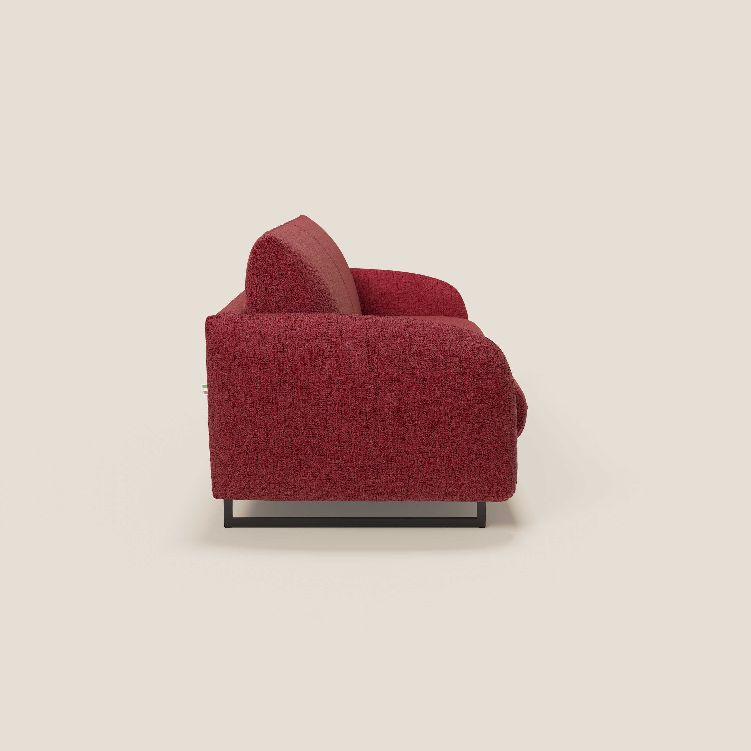 Ninfea divano letto Design Morbido con Piedini alti in Metallo e Materasso H18 cm in tessuto impermeabile T03 - divani.store
