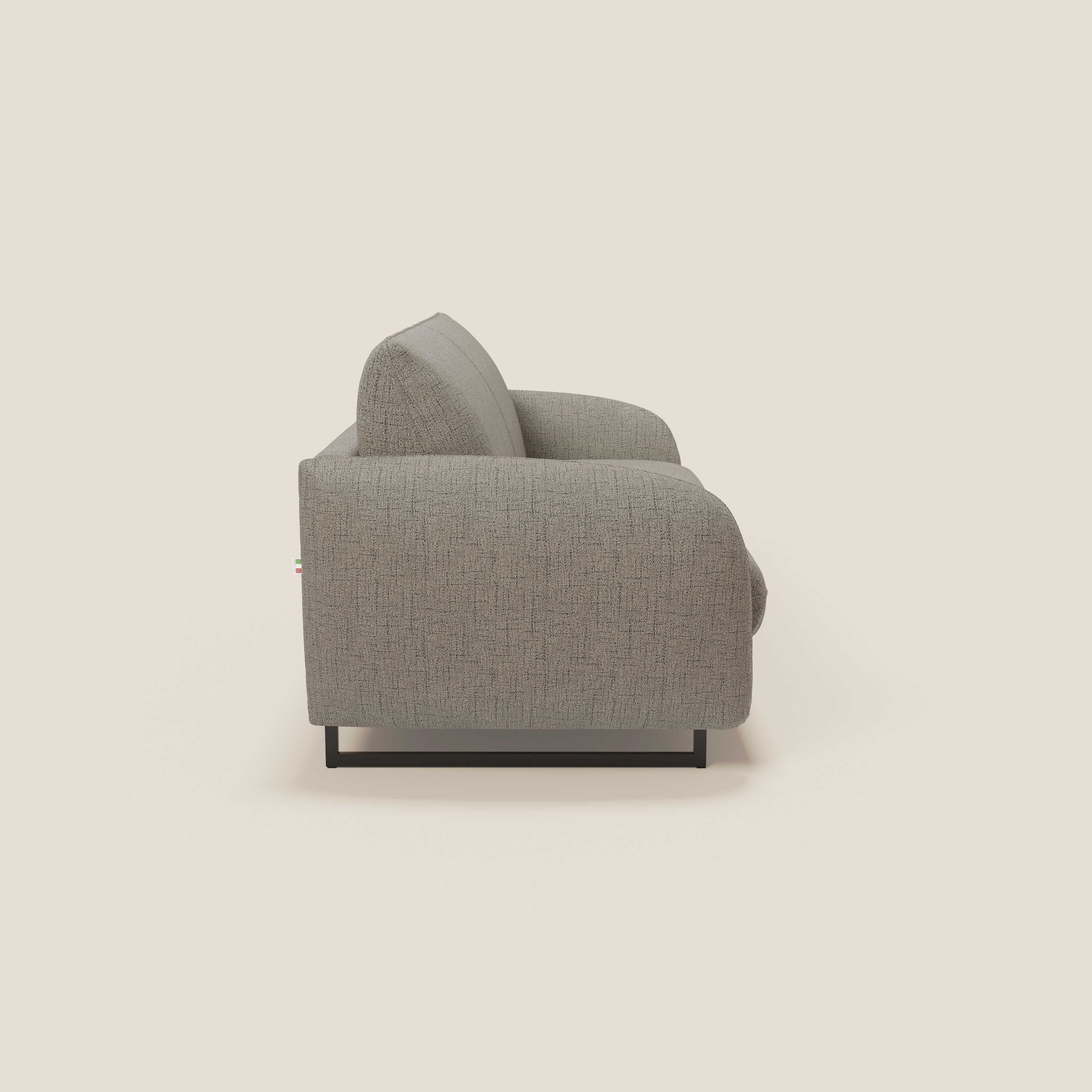 Ninfea divano letto Design Morbido con Piedini alti in Metallo e Materasso H18 cm in tessuto impermeabile T03 - divani.store