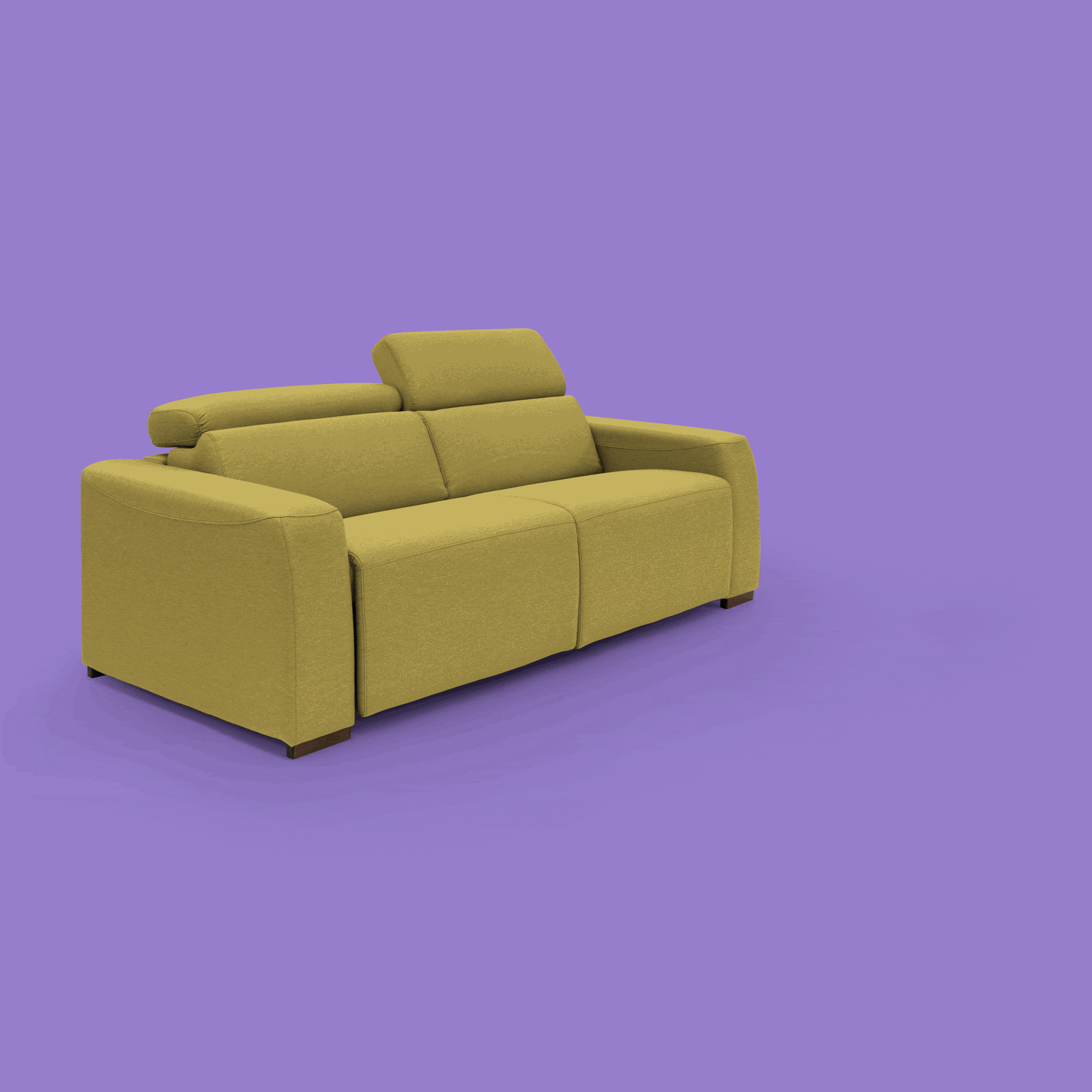 Divano letto giallo relax elettrico Poseidon