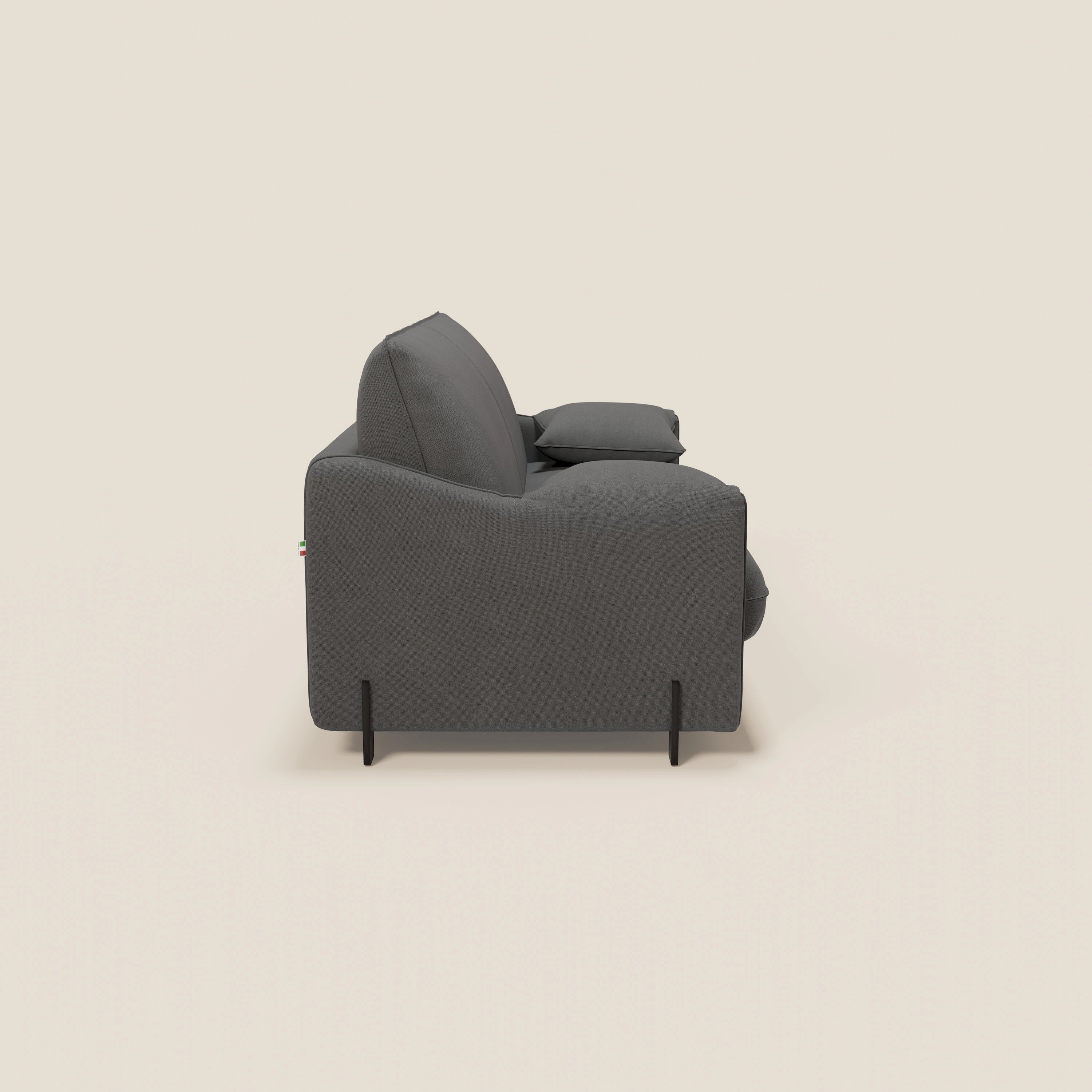 Primula divano letto con materasso alto 18 cm - braccioli mobili e tessuto smacchiabile T05 - divani.store