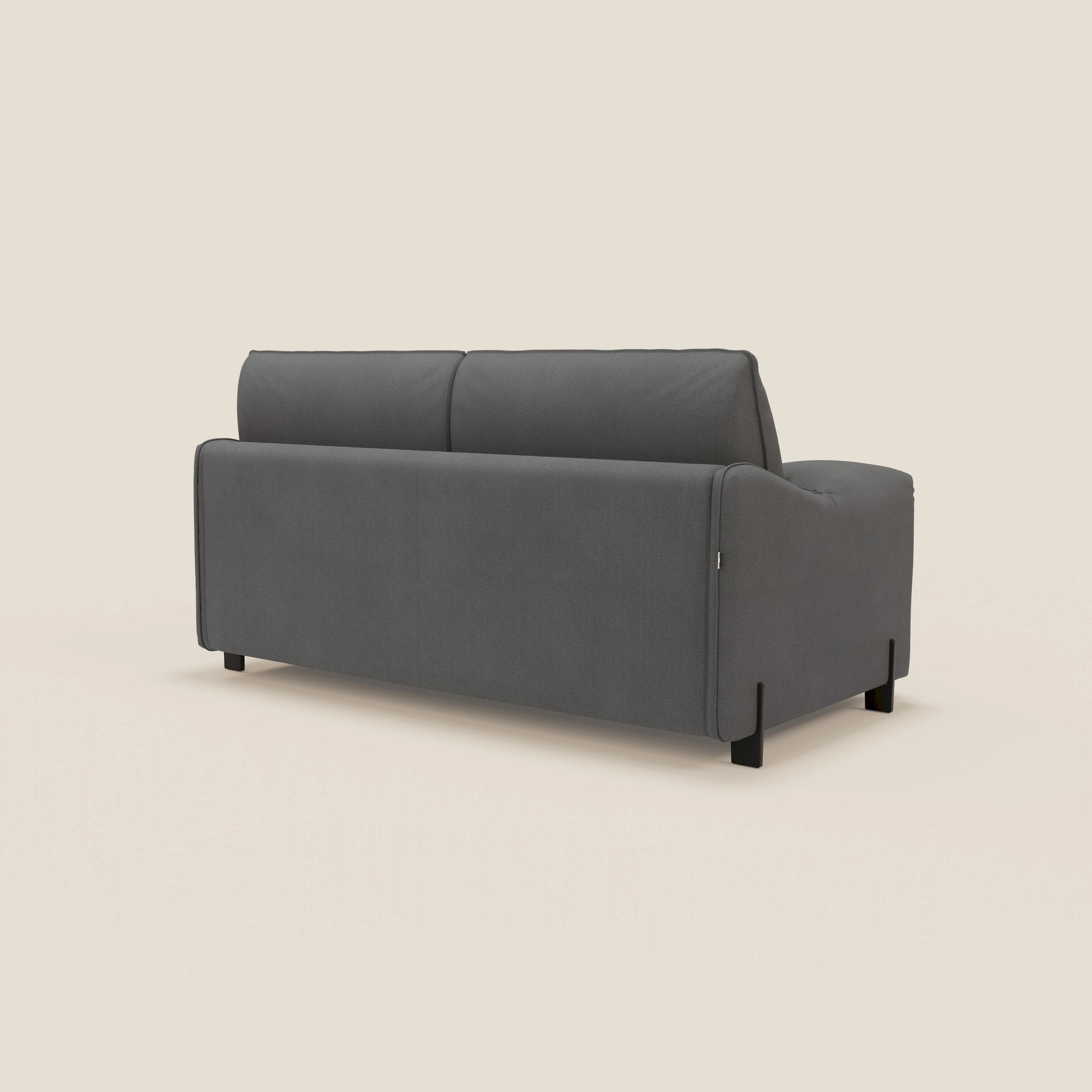 Primula divano letto con materasso alto 18 cm - braccioli mobili e tessuto smacchiabile T05
