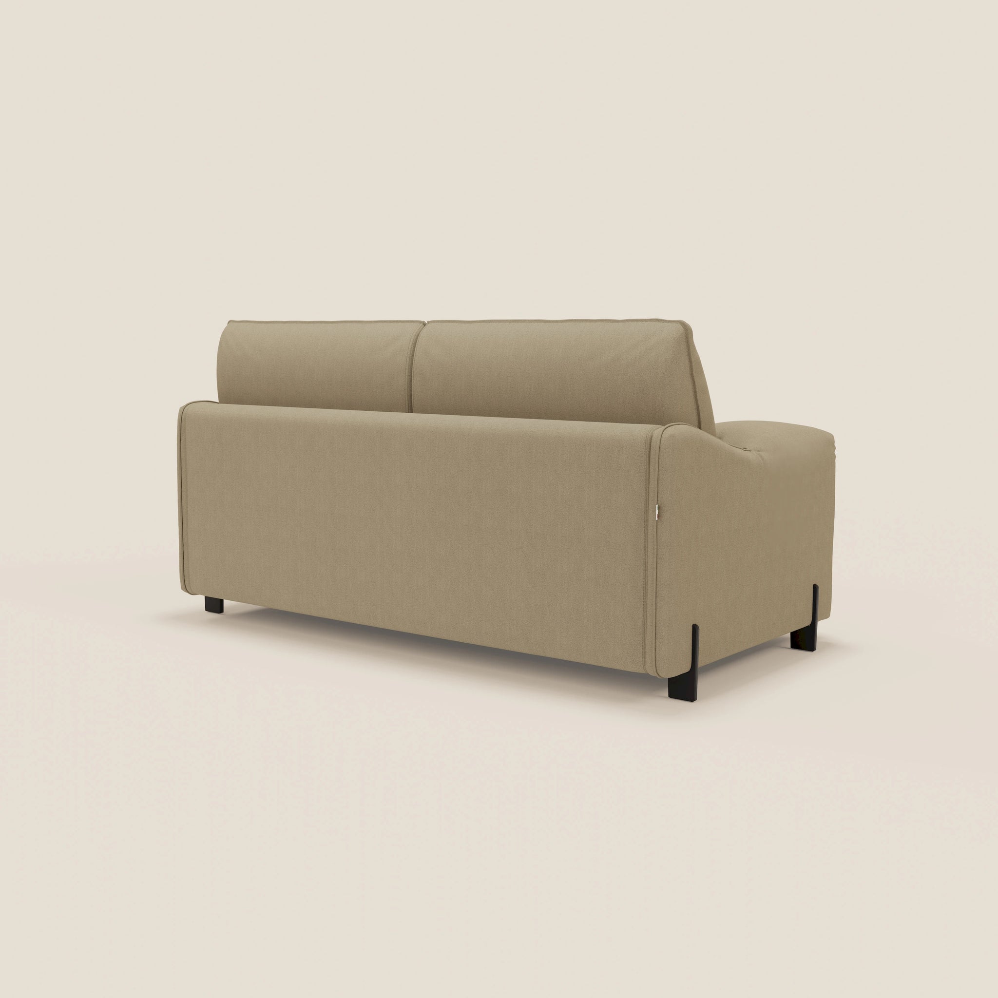 Primula divano letto con materasso alto 18 cm - braccioli mobili e tessuto smacchiabile T05