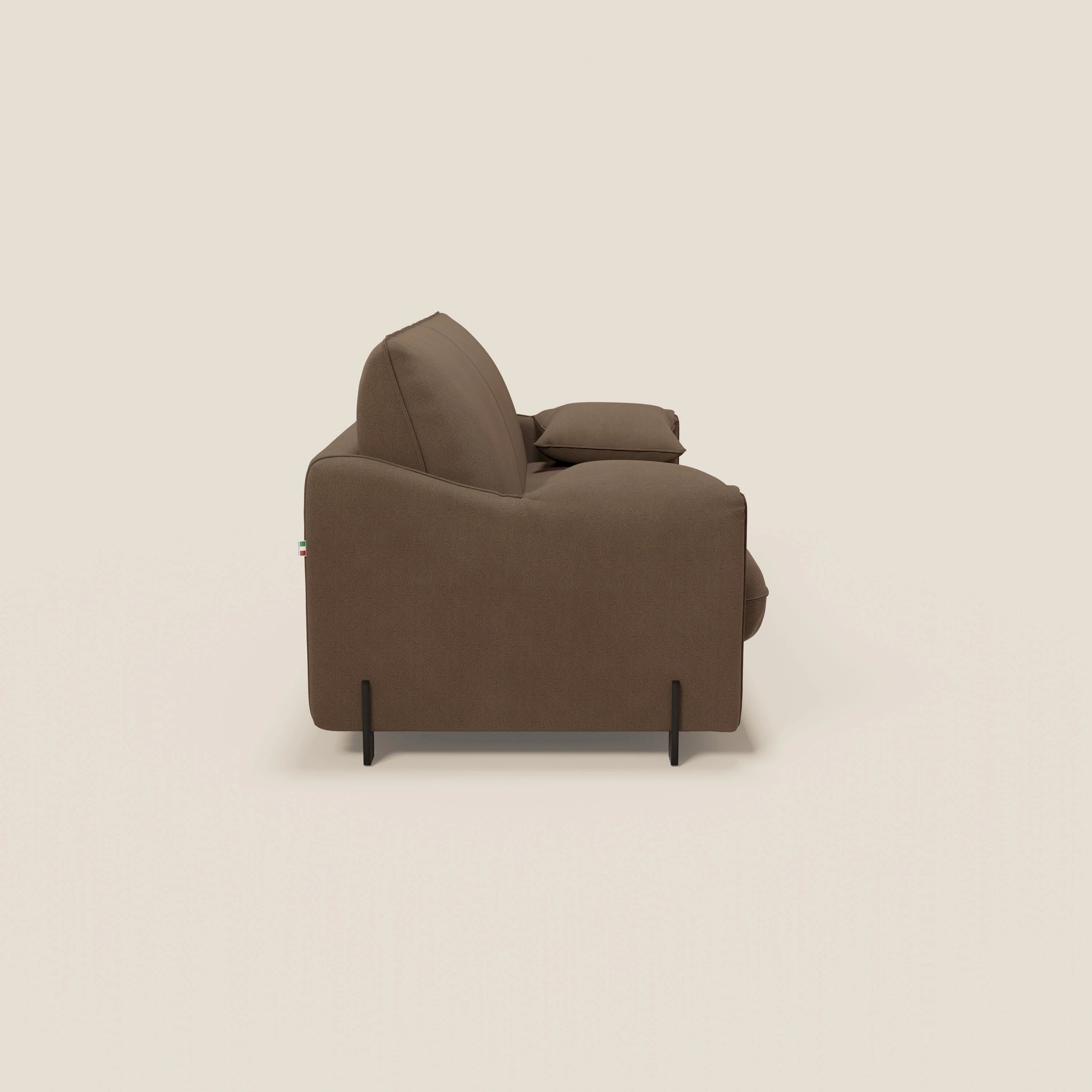Primula divano letto con materasso alto 18 cm - braccioli mobili e tessuto smacchiabile T05