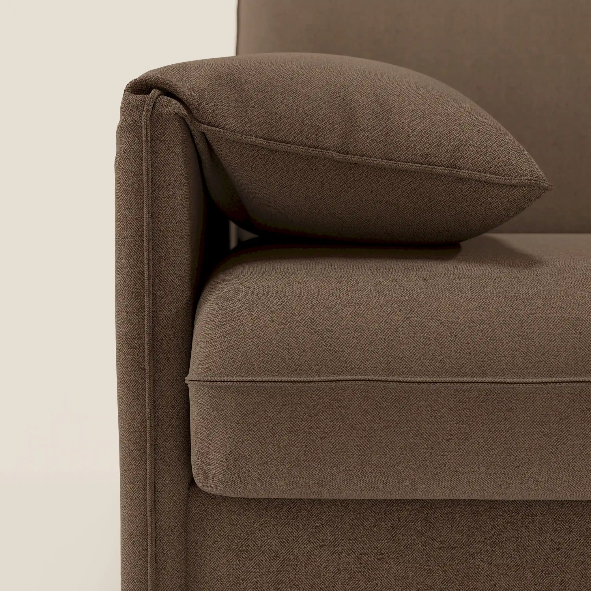 Primula divano letto con materasso alto 18 cm - braccioli mobili e tessuto smacchiabile T05