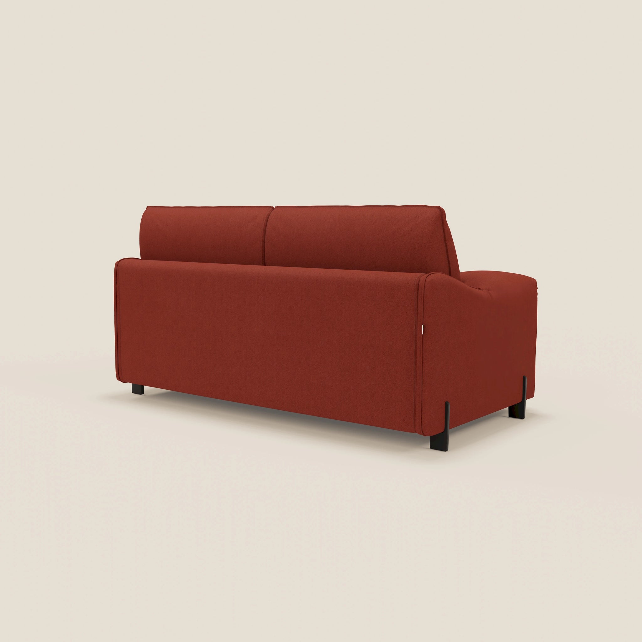 Primula divano letto con materasso alto 18 cm - braccioli mobili e tessuto smacchiabile T05