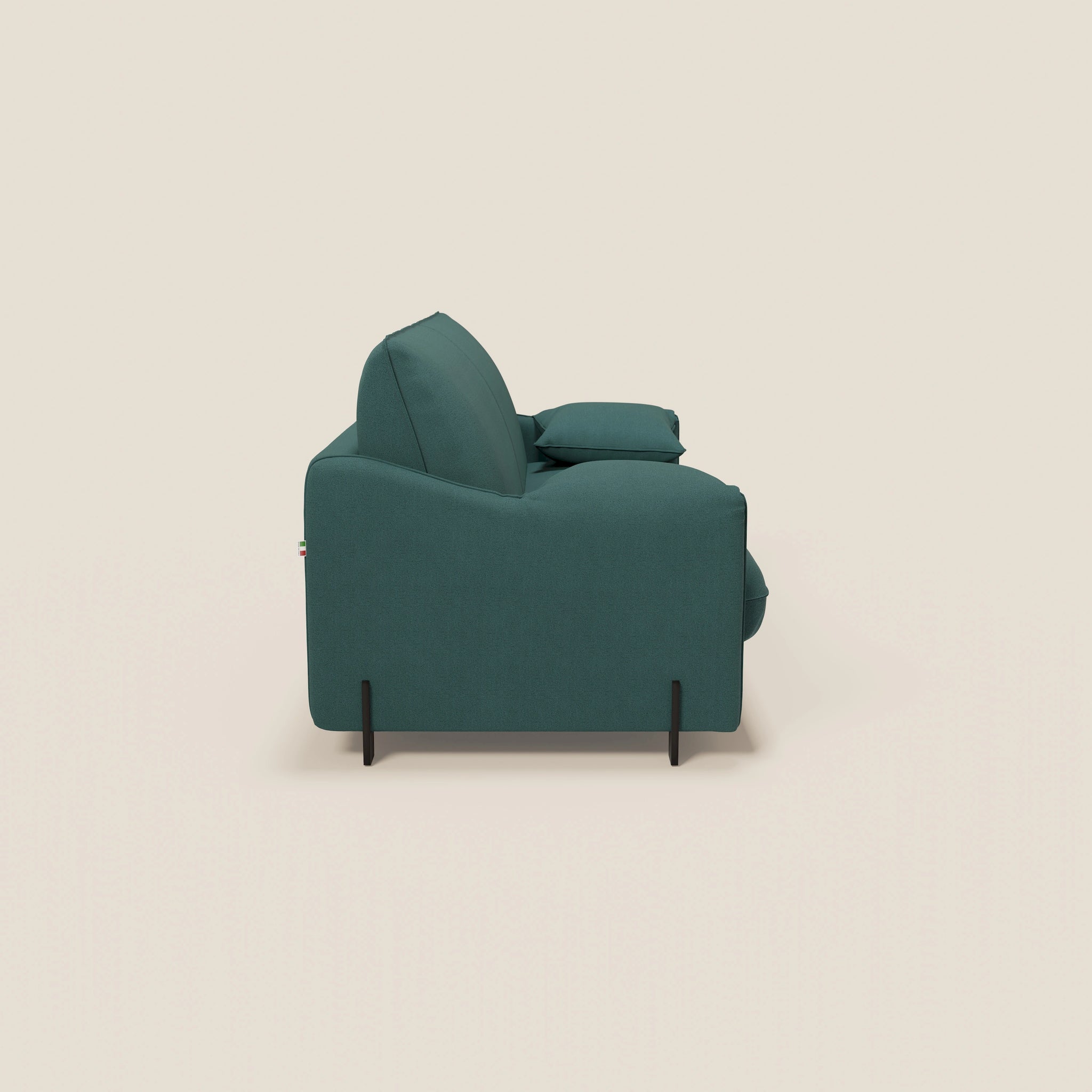 Primula divano letto con materasso alto 18 cm - braccioli mobili e tessuto smacchiabile T05
