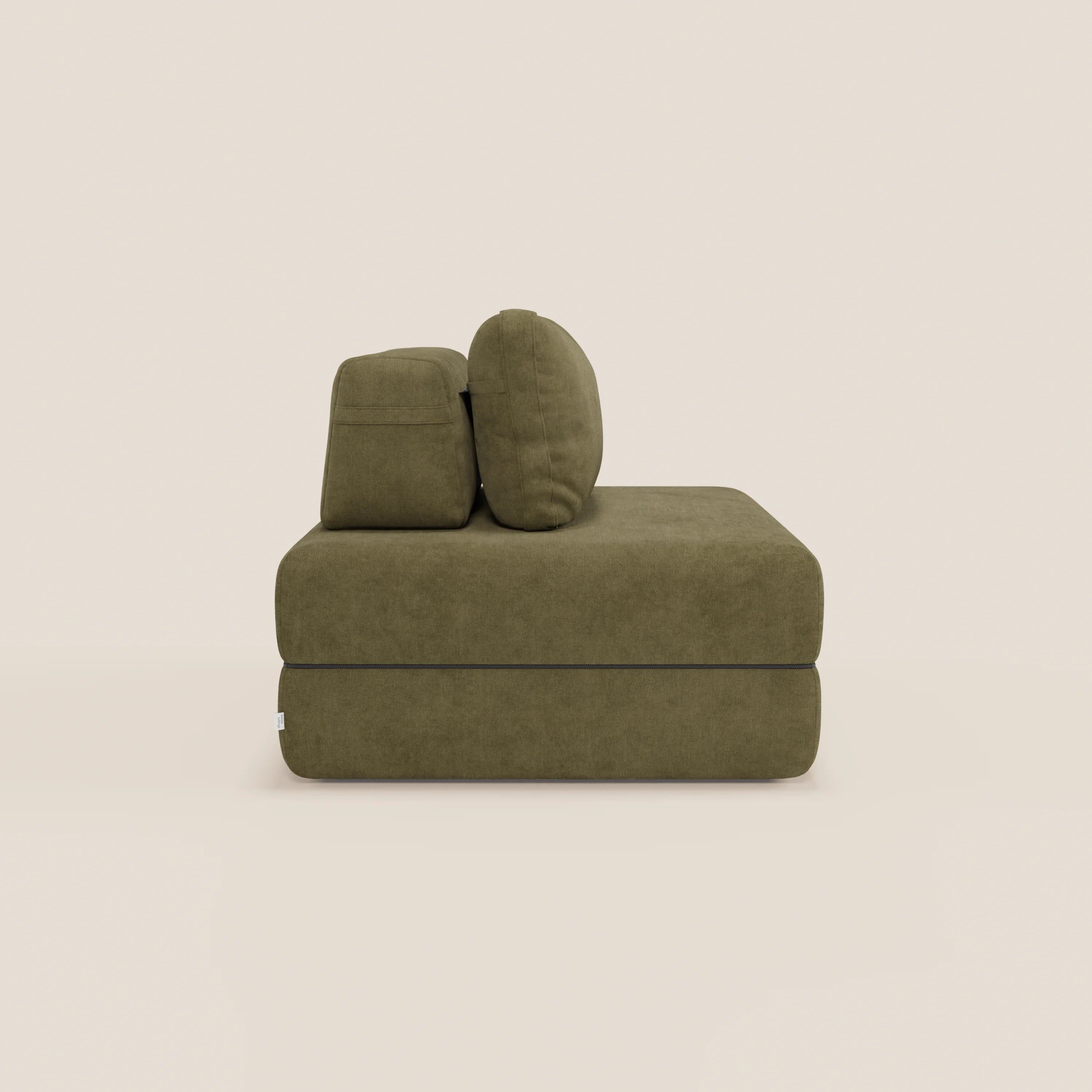 Rift poltrona letto con materasso alto 22 cm e memory foam - schienale mobile e tessuto smacchiabile T31 - divani.store