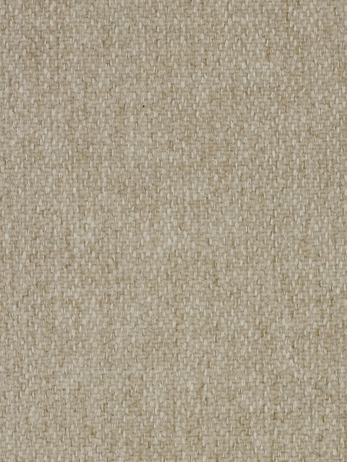 Primo piano su un tessuto intrecciato beige dalla trama evidente, ideale per il rivestimento del divano angolare Doric con penisola e sedute allungabili con relax elettrico - poggiatesta reclinabili in tessuto smacchiabile T23 di Divani.Store. Il tessuto è caratterizzato da fili strettamente intrecciati disposti secondo un motivo a griglia. La superficie è leggermente ruvida e opaca, con sottili variazioni di tonalità su tutta la superficie del tessuto.