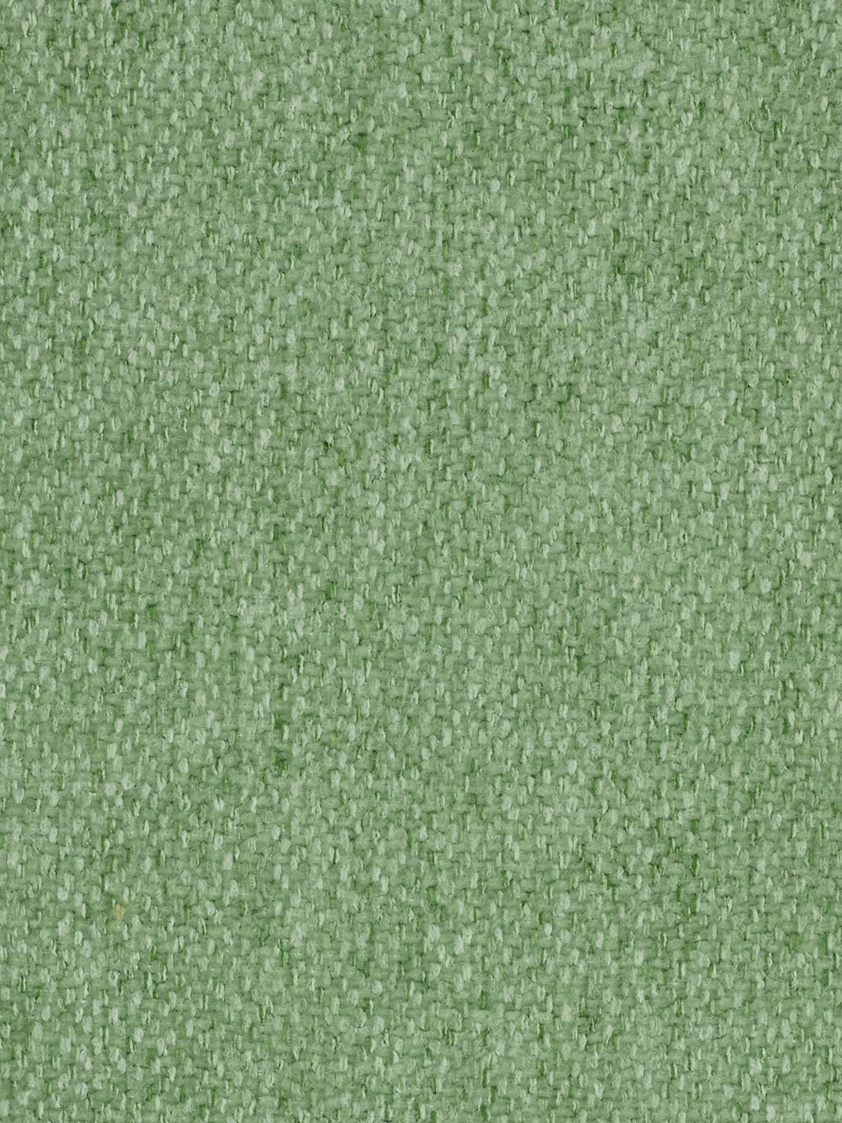 Primo piano di un tessuto intrecciato di colore verde chiaro dalla trama fitta, caratterizzato da fibre sottili e uniformemente distanziate e da un motivo discreto. La superficie appare morbida e liscia, ideale per il rivestimento del divano angolare Doric con penisola e sedute allungabili con relax elettrico – poggiatesta reclinabili in tessuto smacchiabile T23 di Divani.Store. Non sono presenti macchie né imperfezioni visibili.