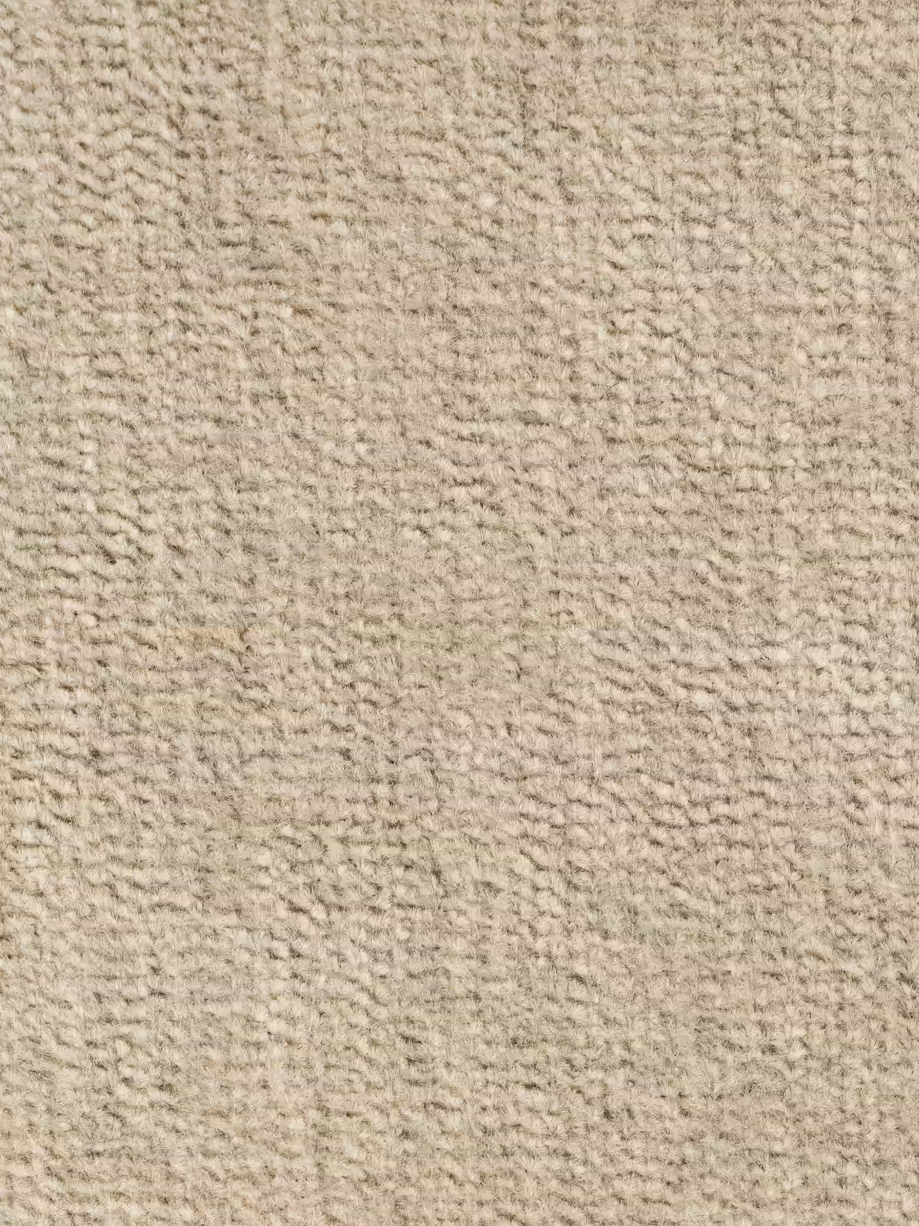 Primo piano di un tappeto beige con un motivo testurizzato e leggermente ondulato. Le fibre corte creano una superficie morbida e compatta, che presenta sottili variazioni di colore e direzione. Questo pavimento dall’aspetto uniforme e neutro si abbina perfettamente al divano letto matrimoniale Rift a 2 e 3 posti con schienali mobili – materasso alto 22 cm e memory foam in T31 di Divani.Store, rendendolo una scelta ideale per spazi residenziali o commerciali contemporanei.